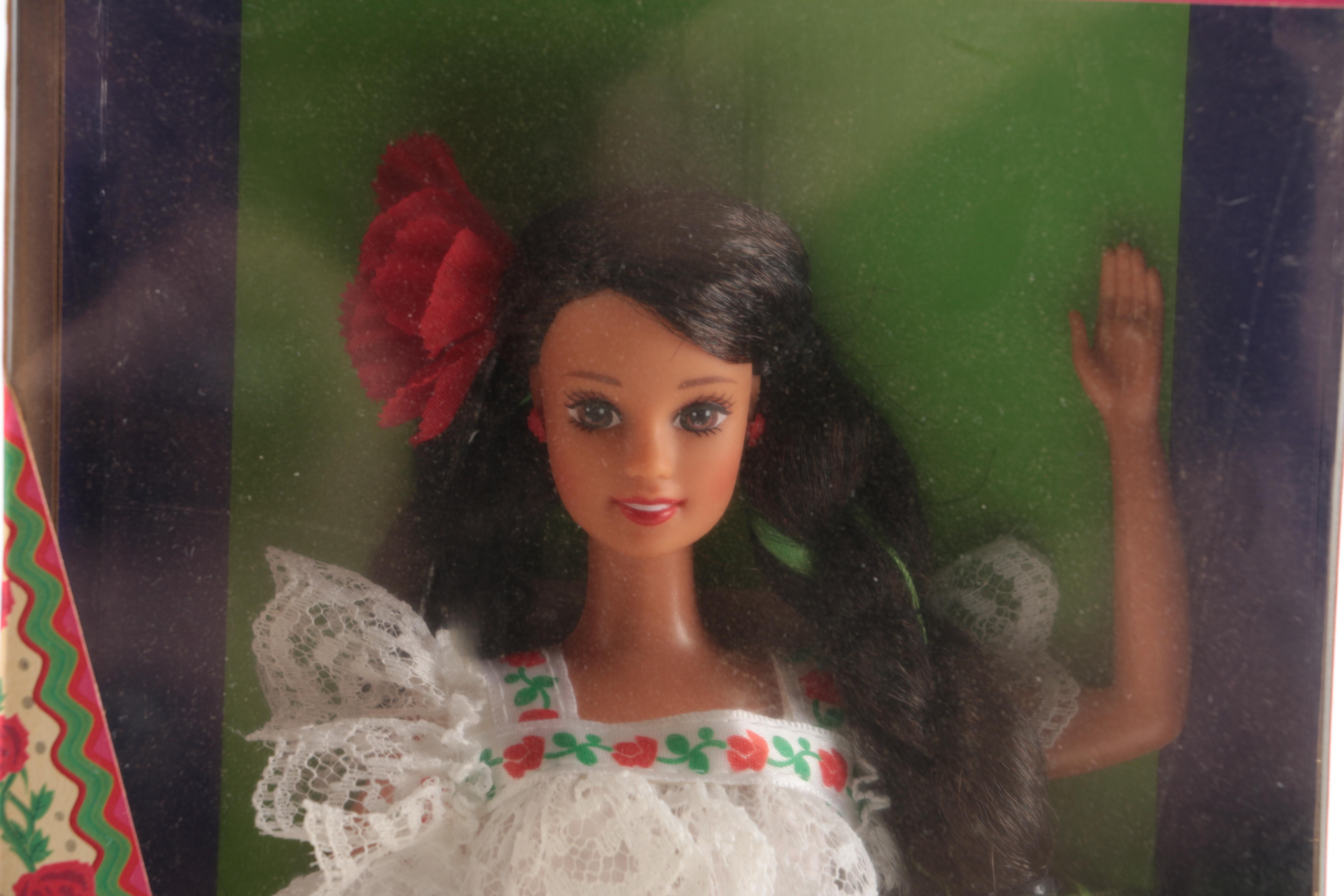 Japanese, "Native American", and Mexican Inspired Barbies