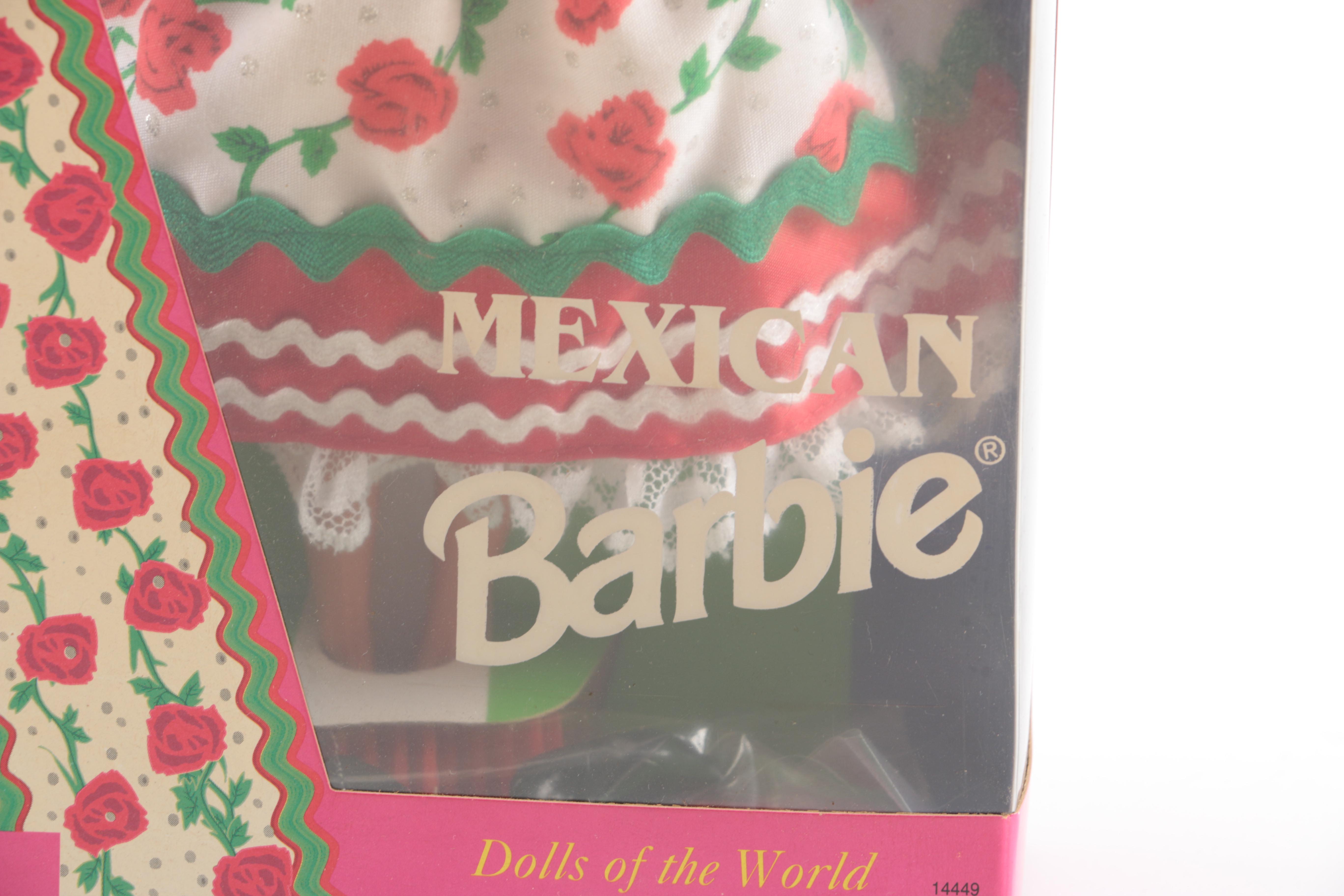 Japanese, "Native American", and Mexican Inspired Barbies