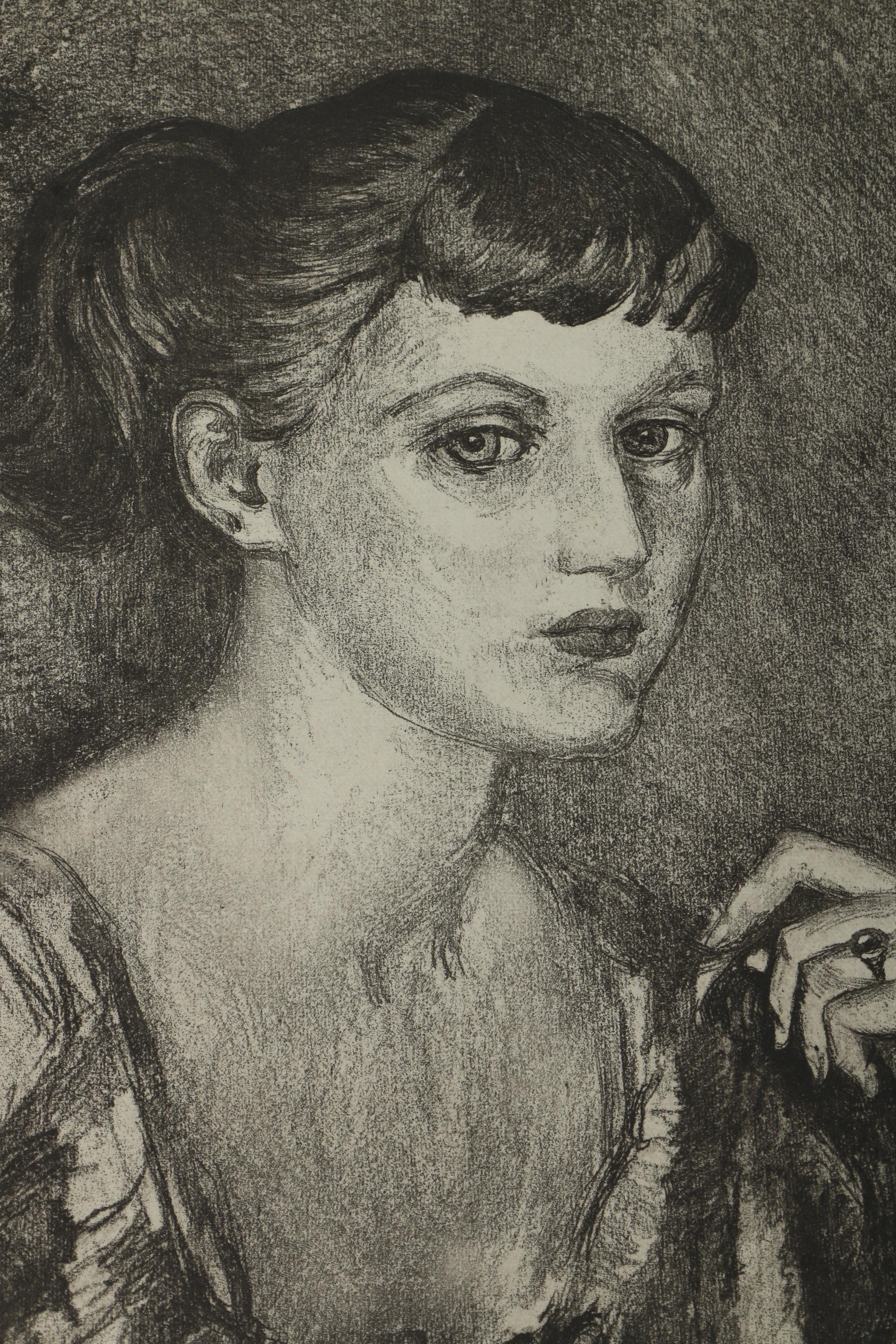 Collection of Emily B. Waite Etchings of Female Portraits