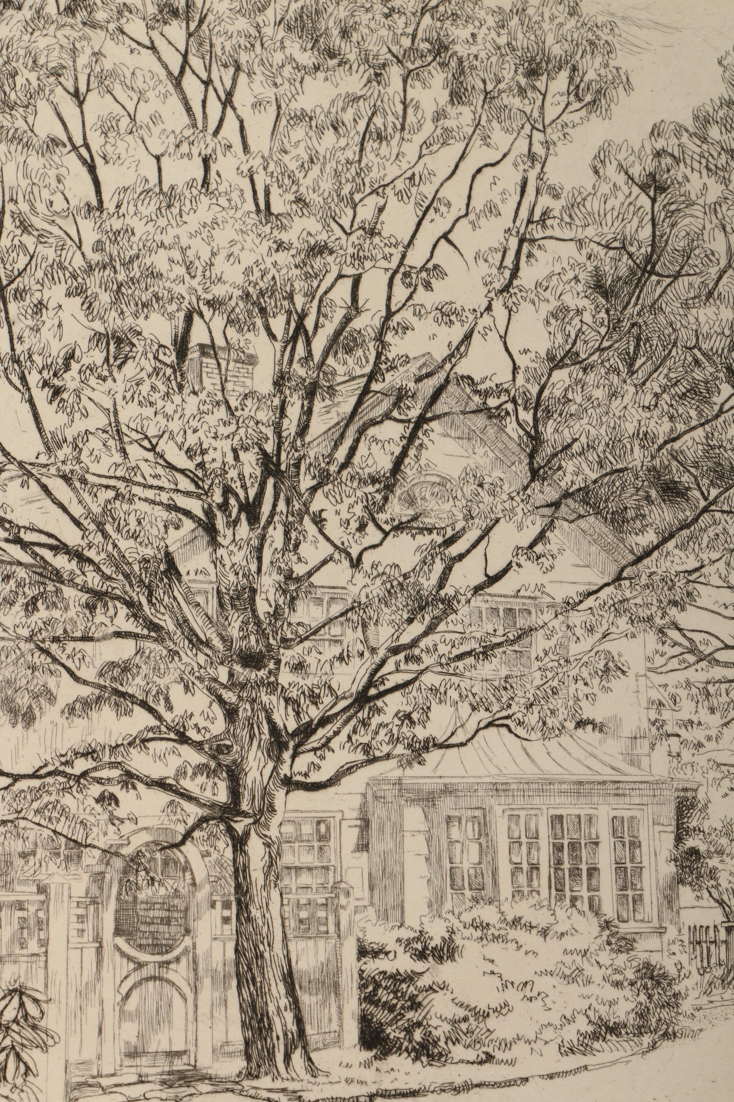 Collection of Emily B. Waite Etchings of Architectural Figures