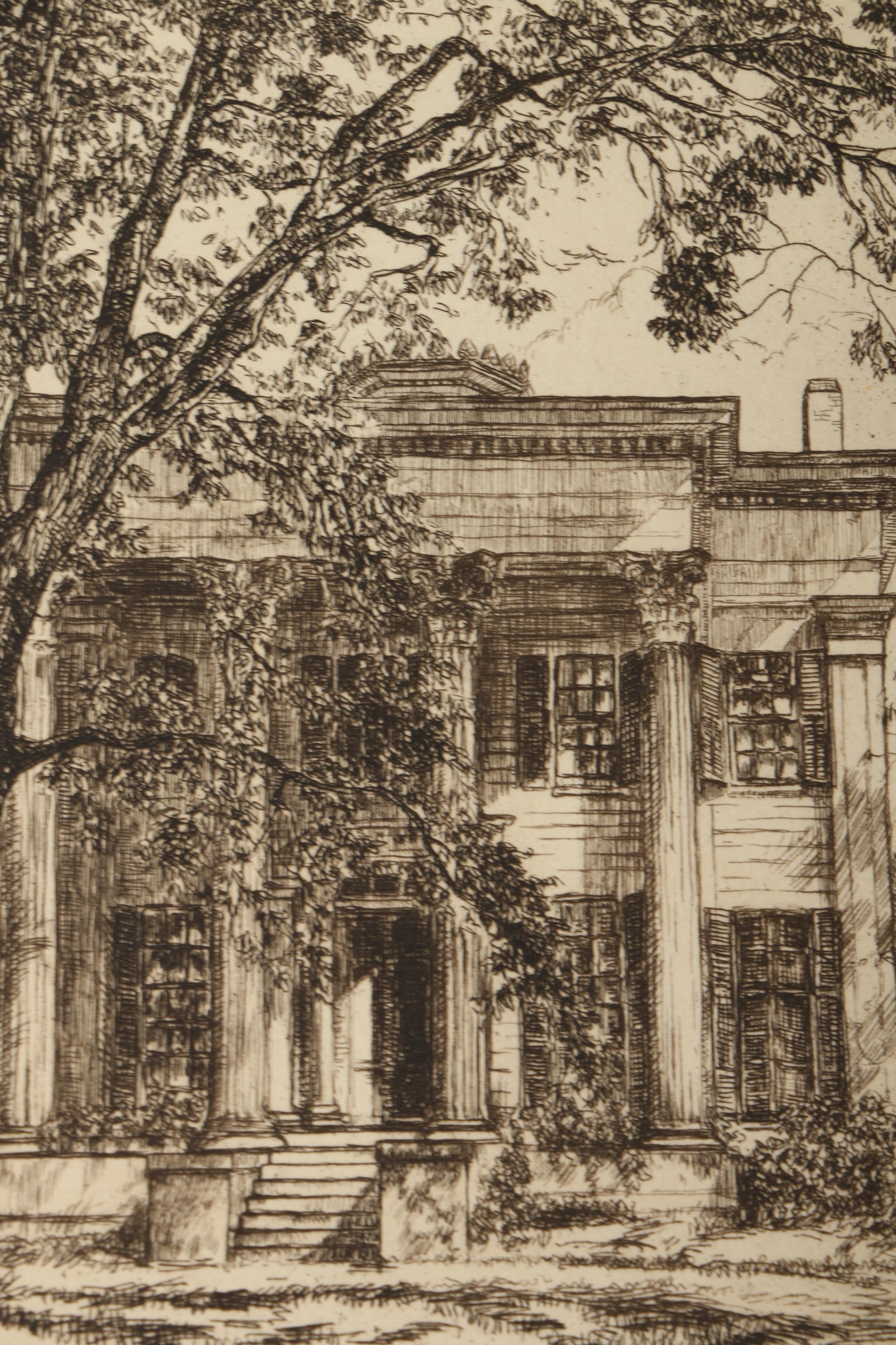 Collection of Emily B. Waite Etchings of Architectural Figures