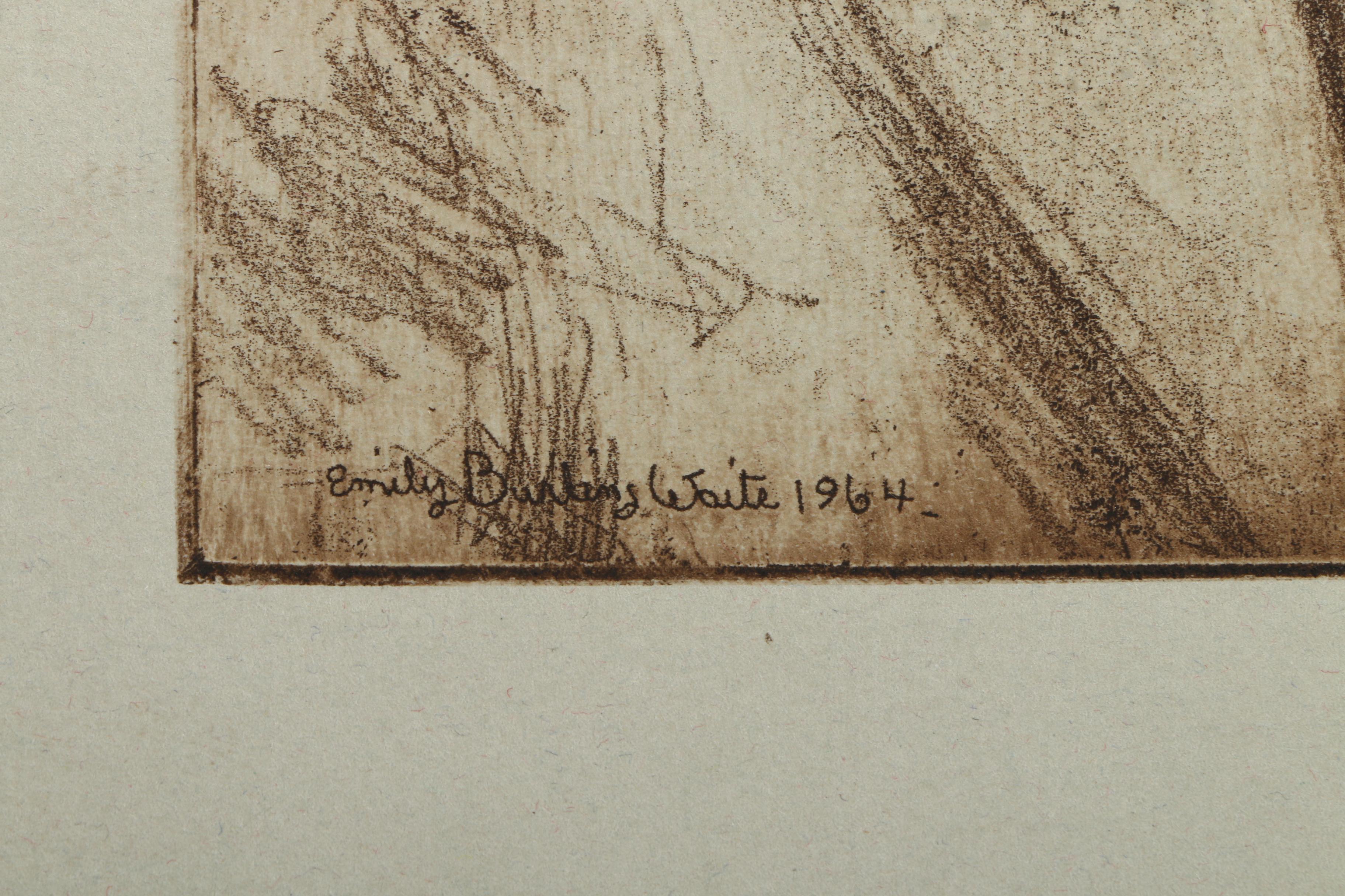 Emily B. Waite Etchings of Male Portraits