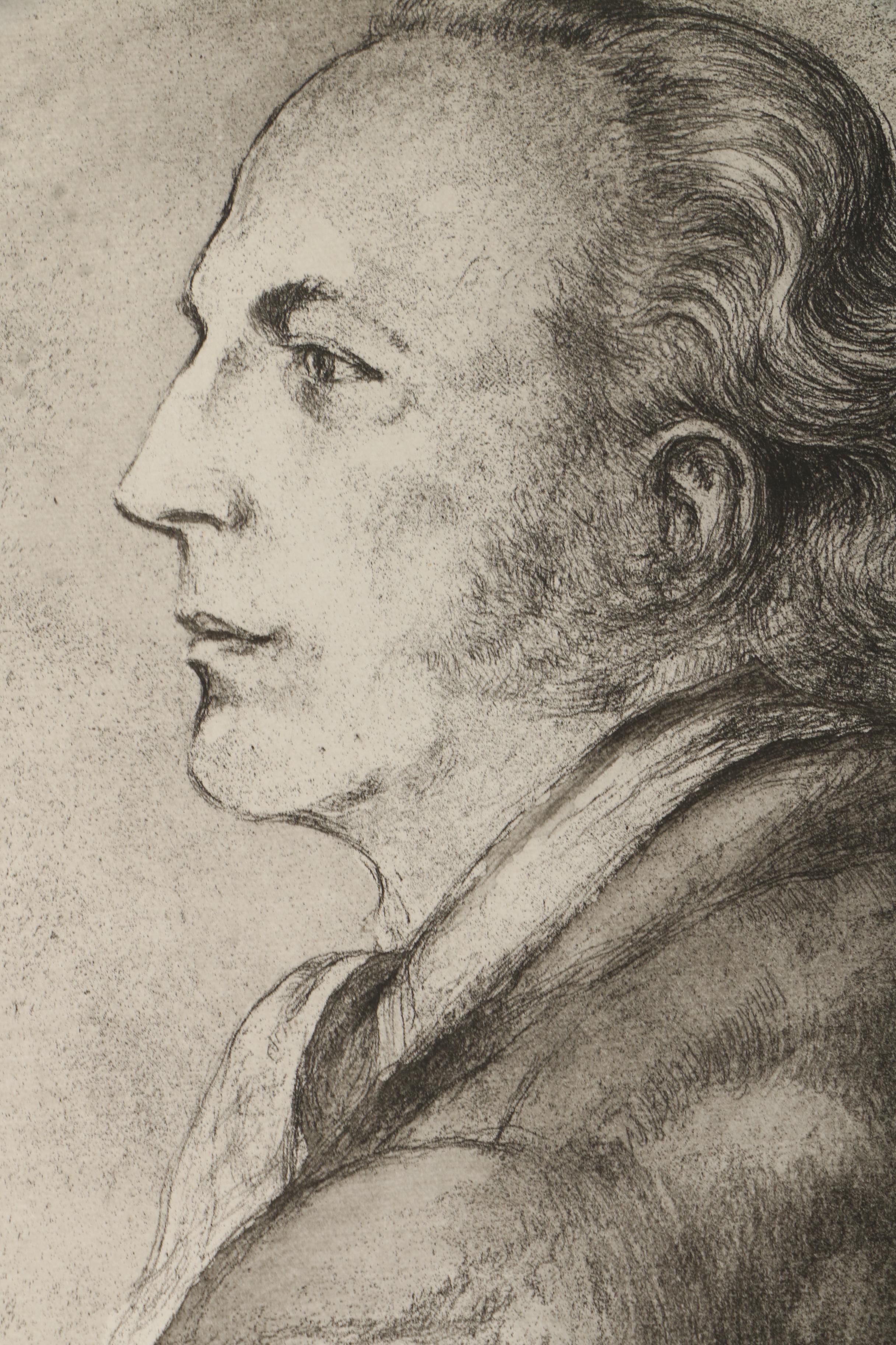 Emily B. Waite Etchings of Male Portraits Including Henri Dunant