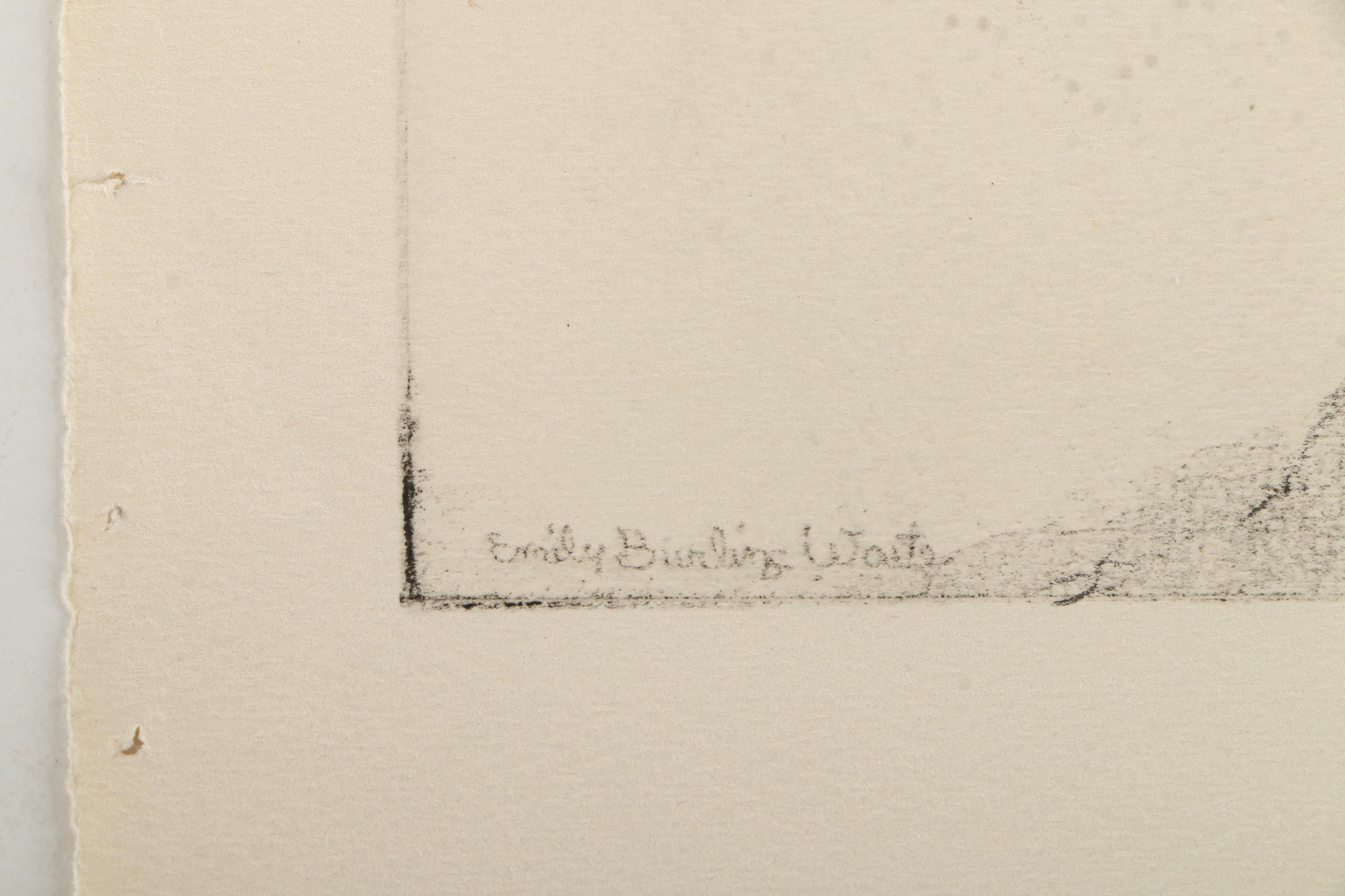 Emily B. Waite Etchings of Male Portraits Including Henri Dunant