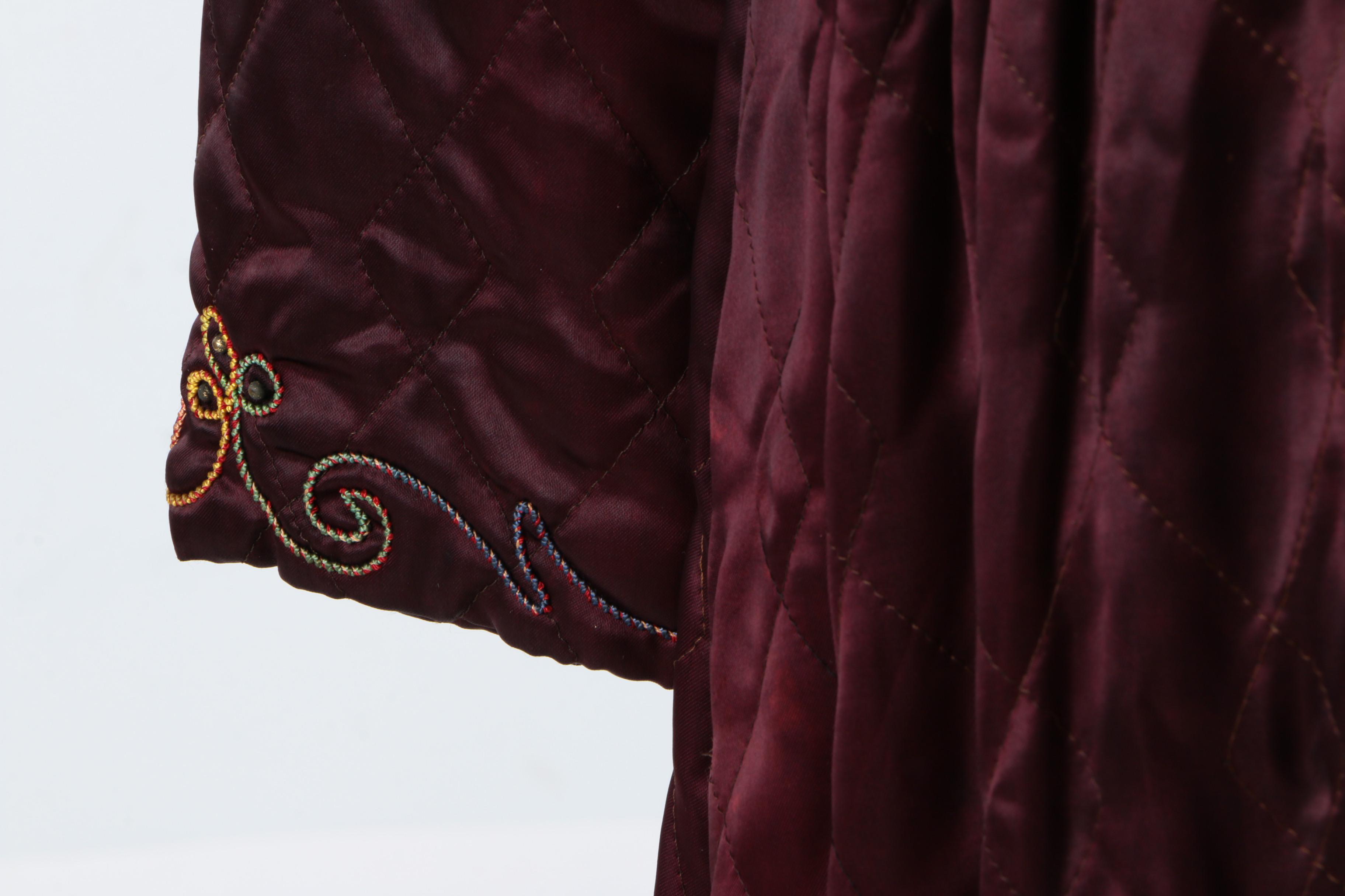 Circa 1940s Quilted Robe