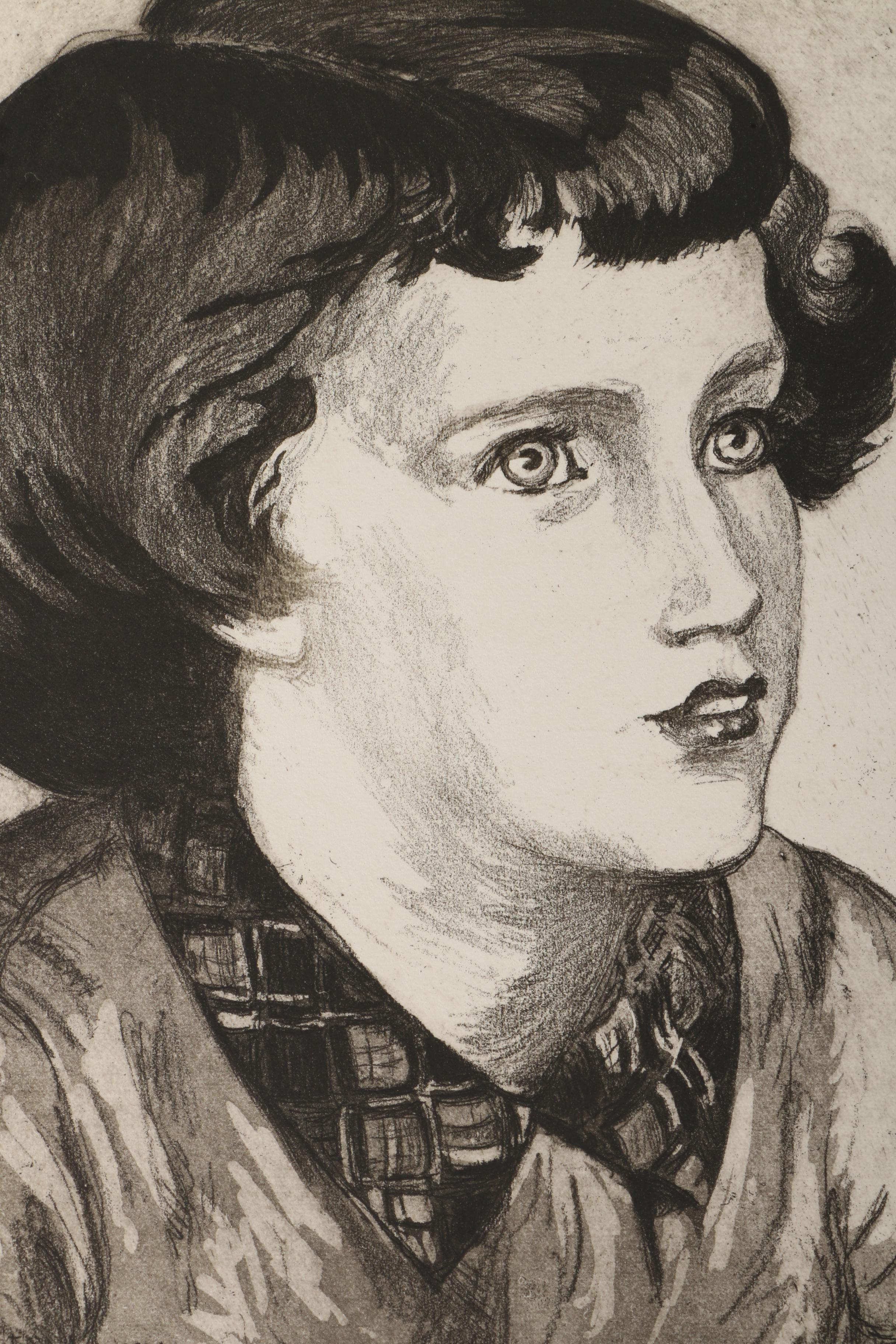 Emily B. Waite Aquatint Etchings of Children and a Doll