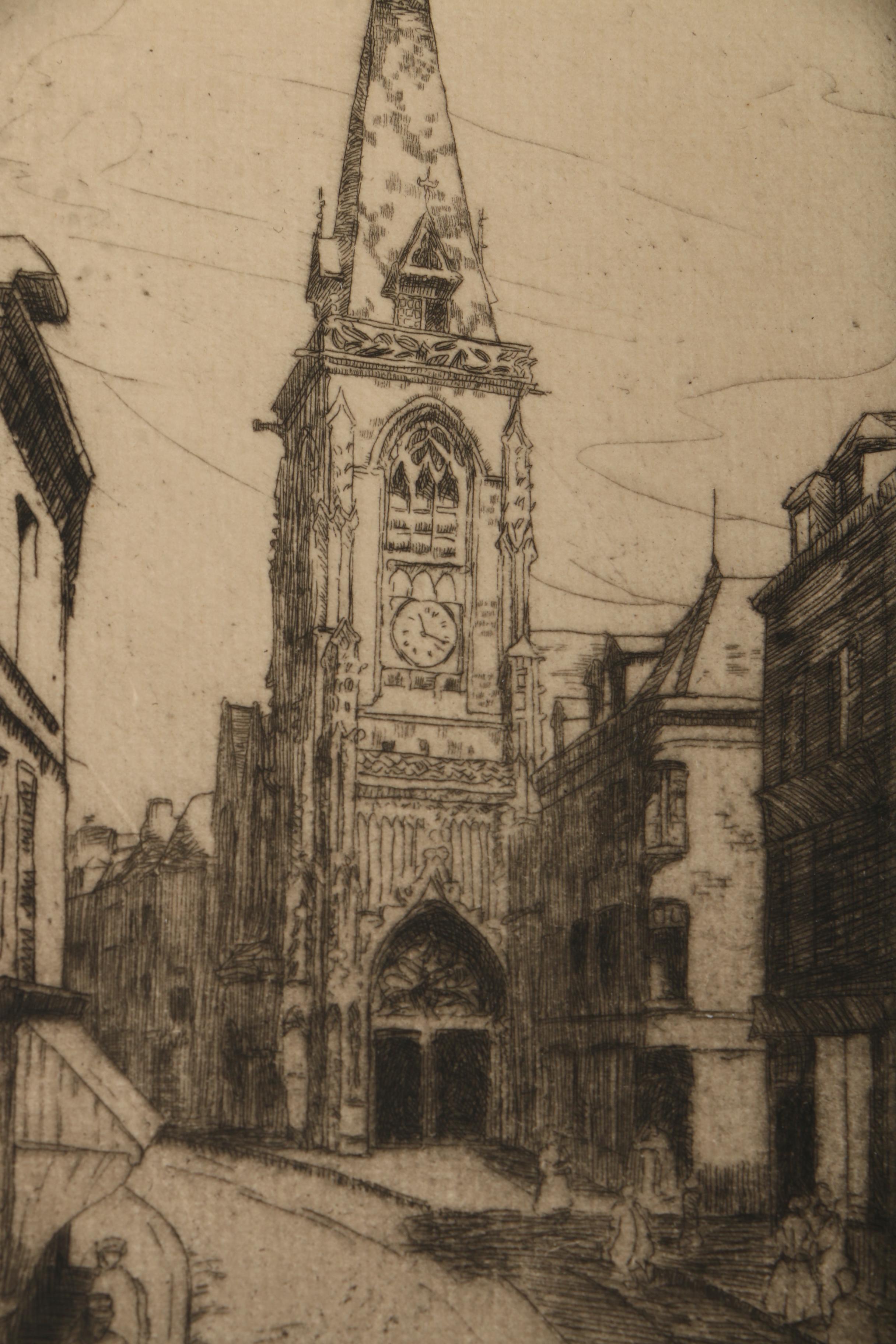 Emily B. Waite Etchings of Amiens and Paris
