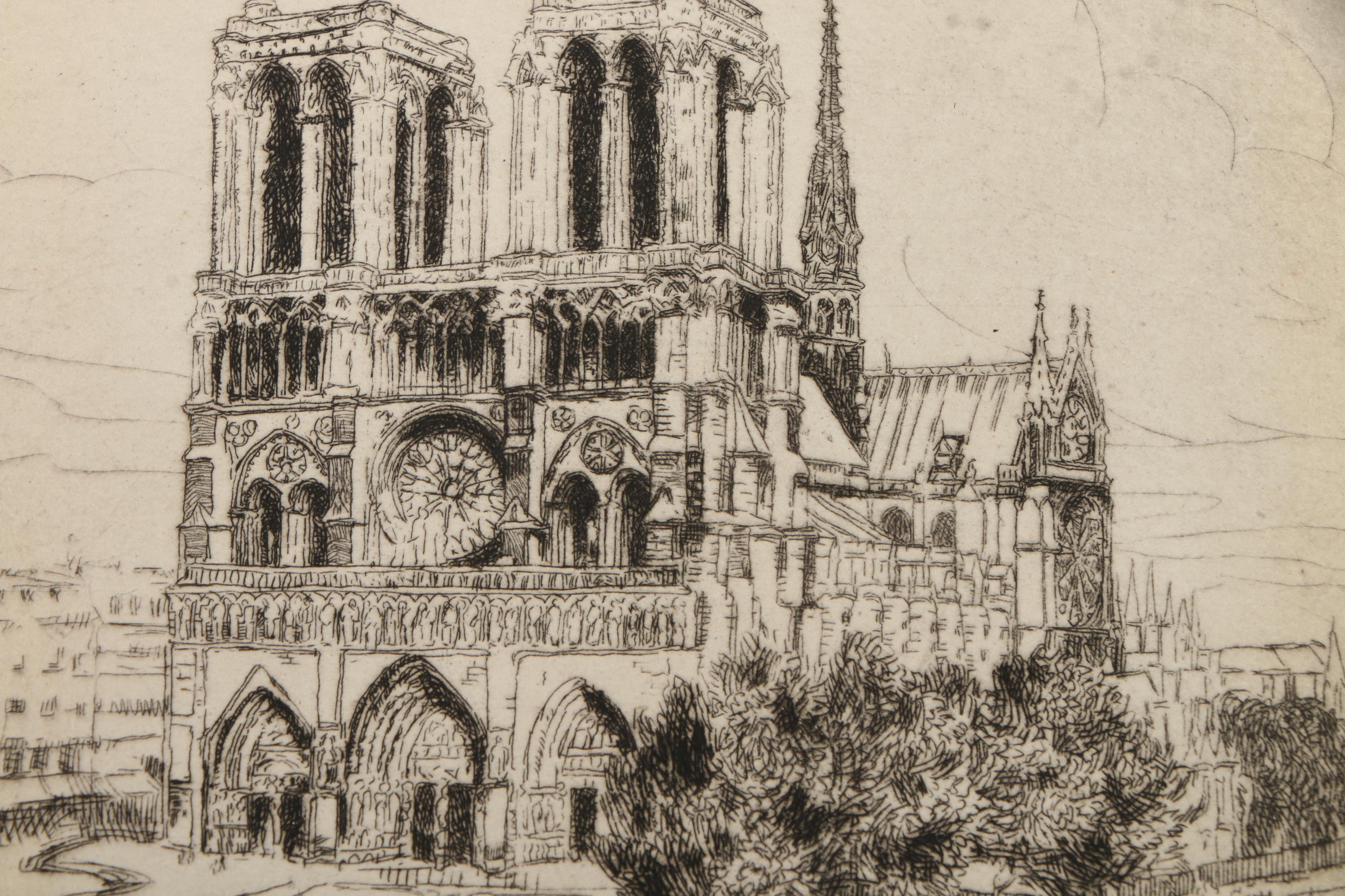 Emily B. Waite Etchings of Amiens and Paris