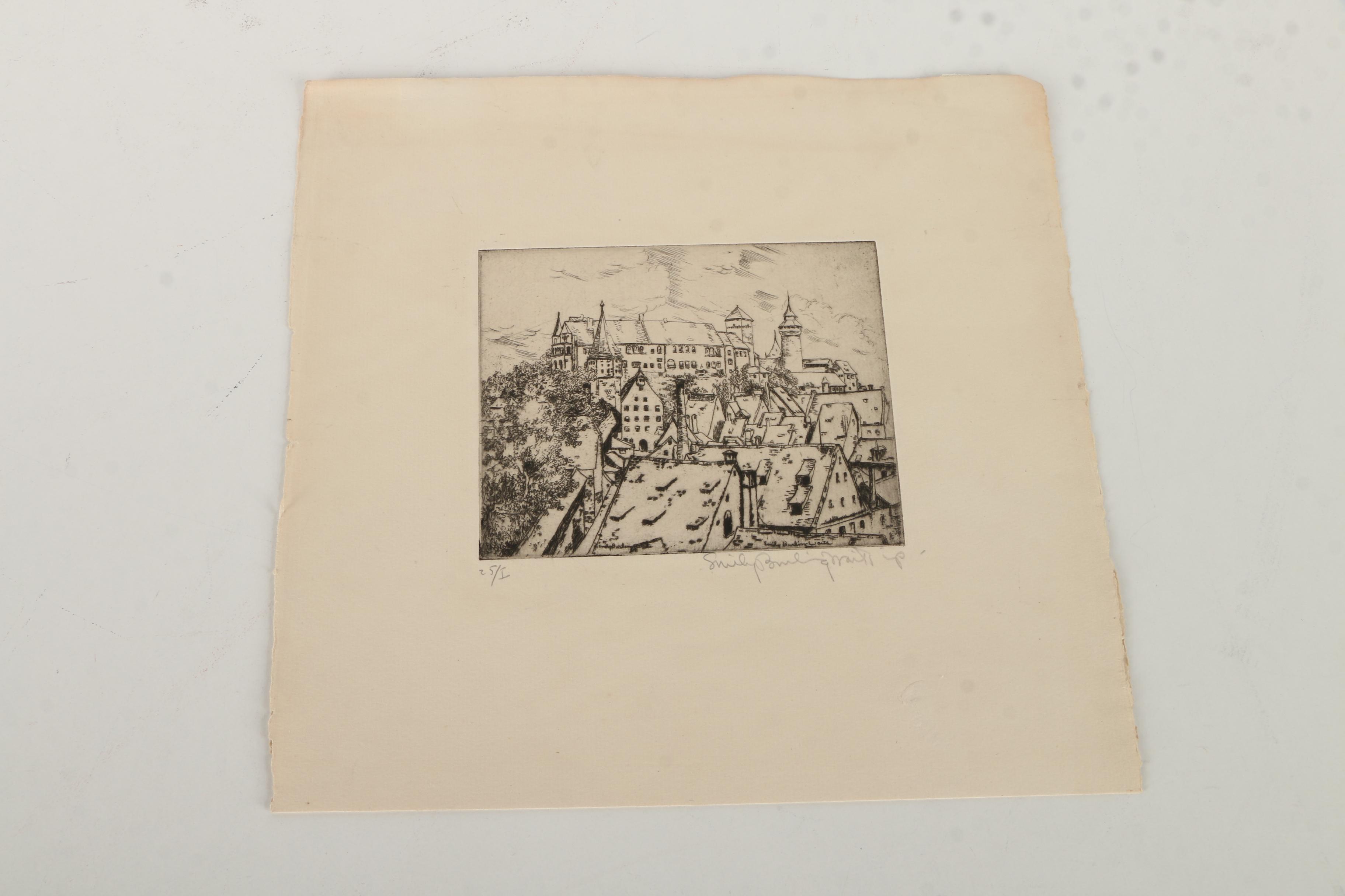 Emily B. Waite Etchings of European Architecture