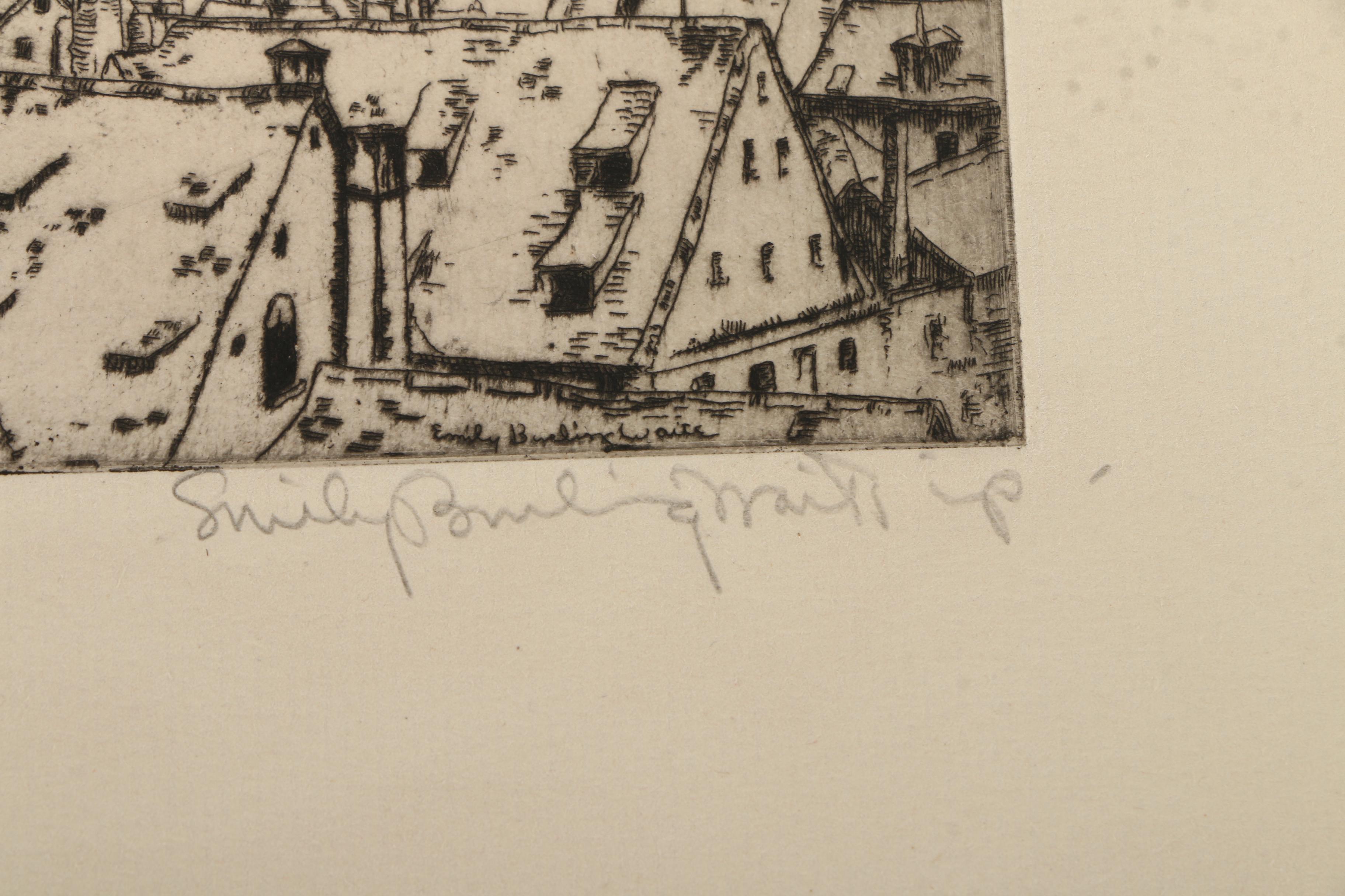 Emily B. Waite Etchings of European Architecture