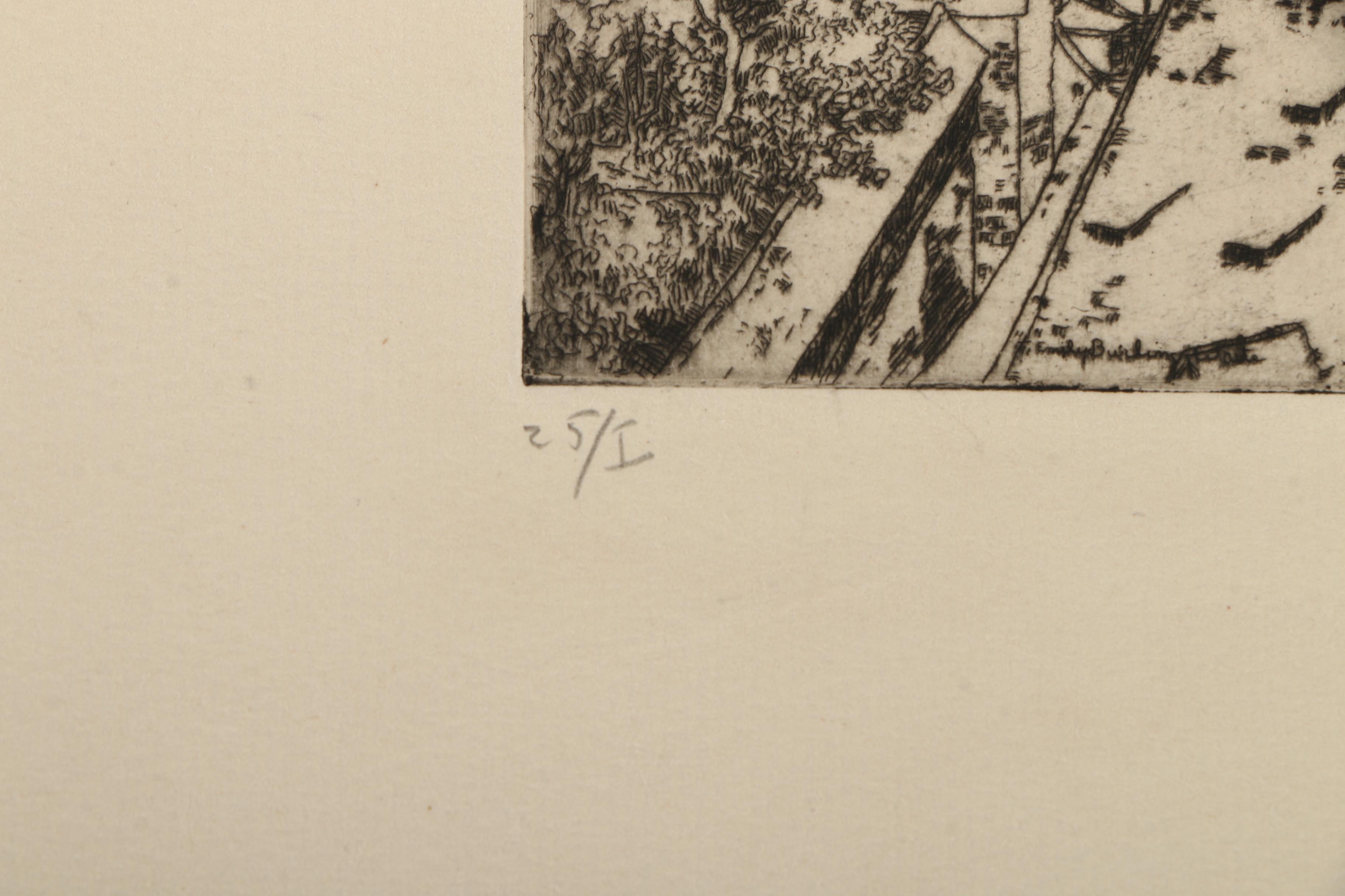 Emily B. Waite Etchings of European Architecture