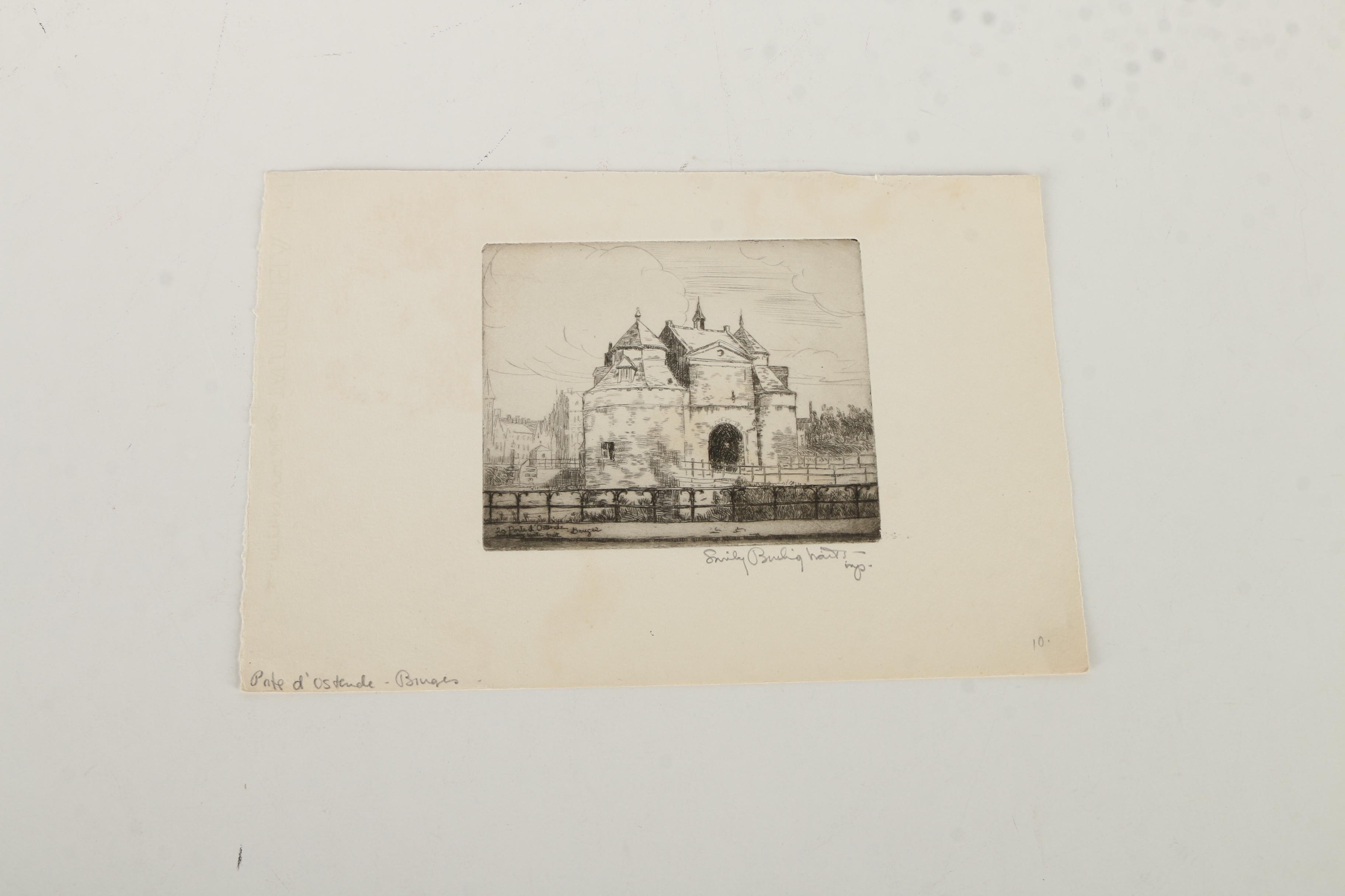 Emily B. Waite Etchings of European Architecture