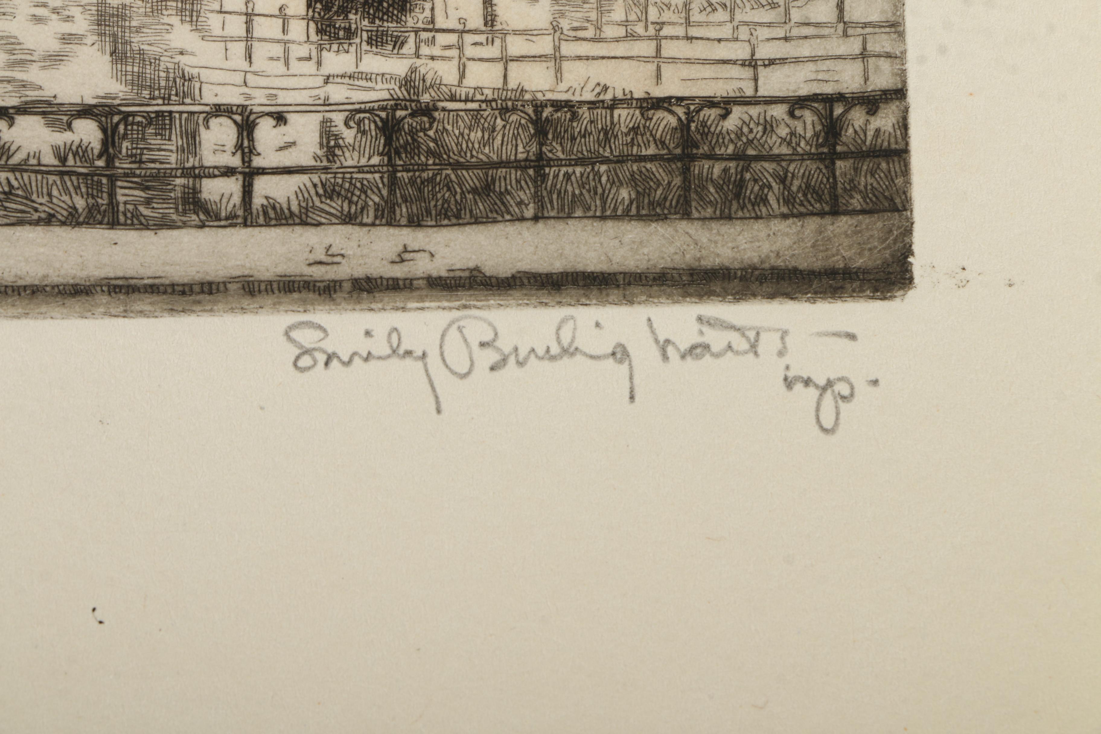 Emily B. Waite Etchings of European Architecture