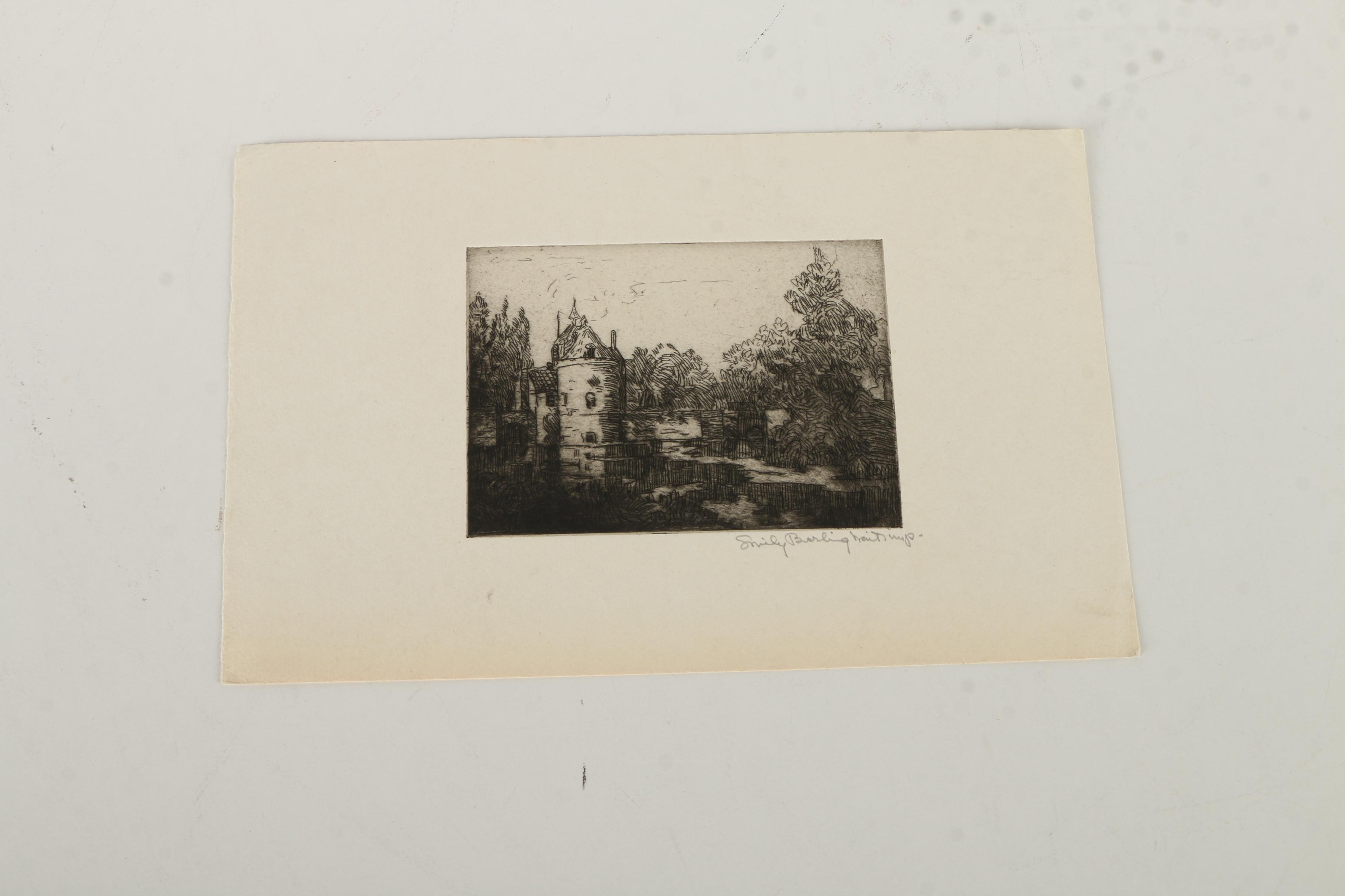 Emily B. Waite Etchings of European Architecture