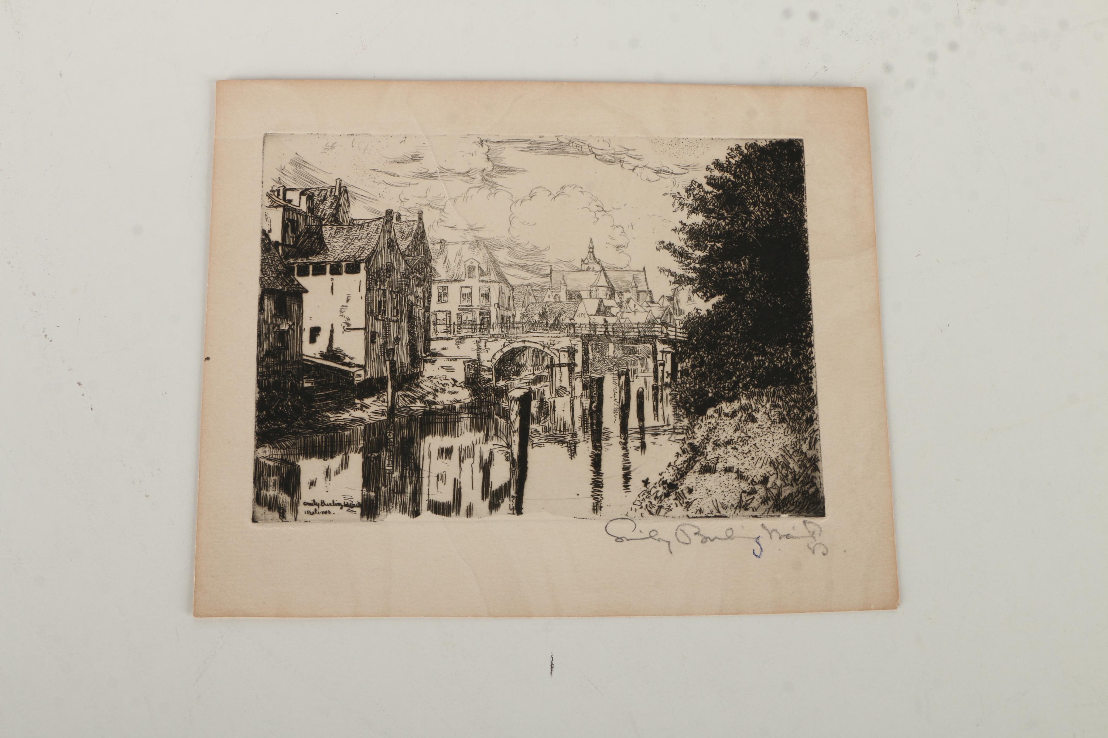 Emily B. Waite Etchings of European Architecture