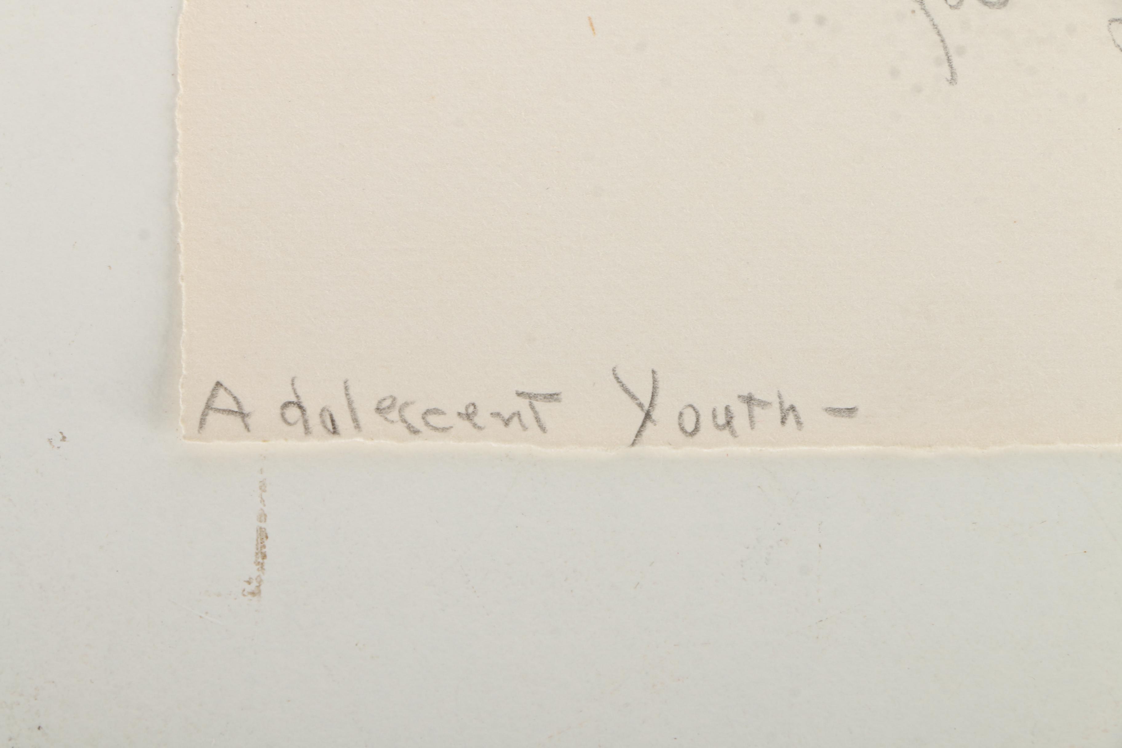 Collection of Emily Burlins Waite Portrait Etchings