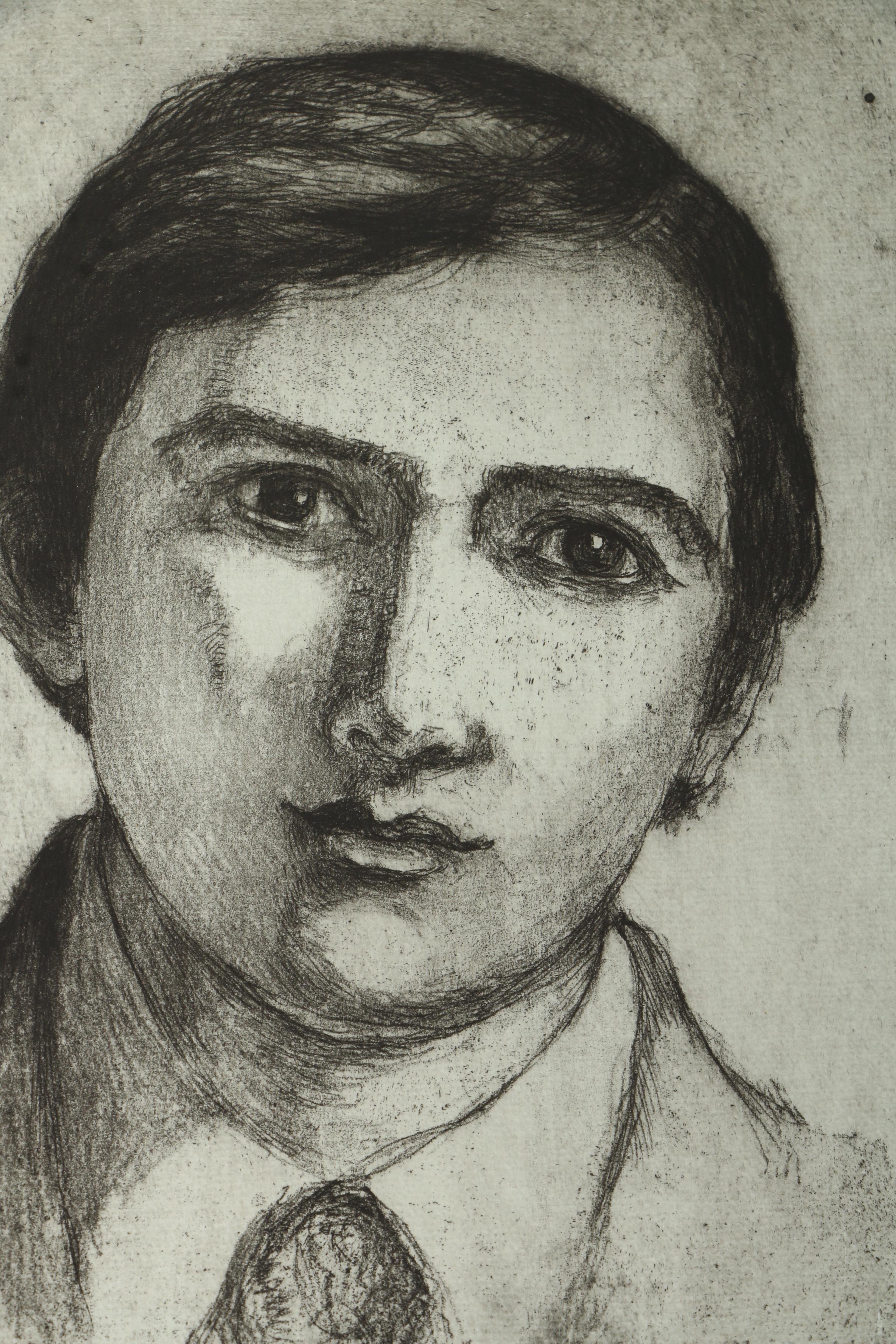 Collection of Emily Burlins Waite Portrait Etchings