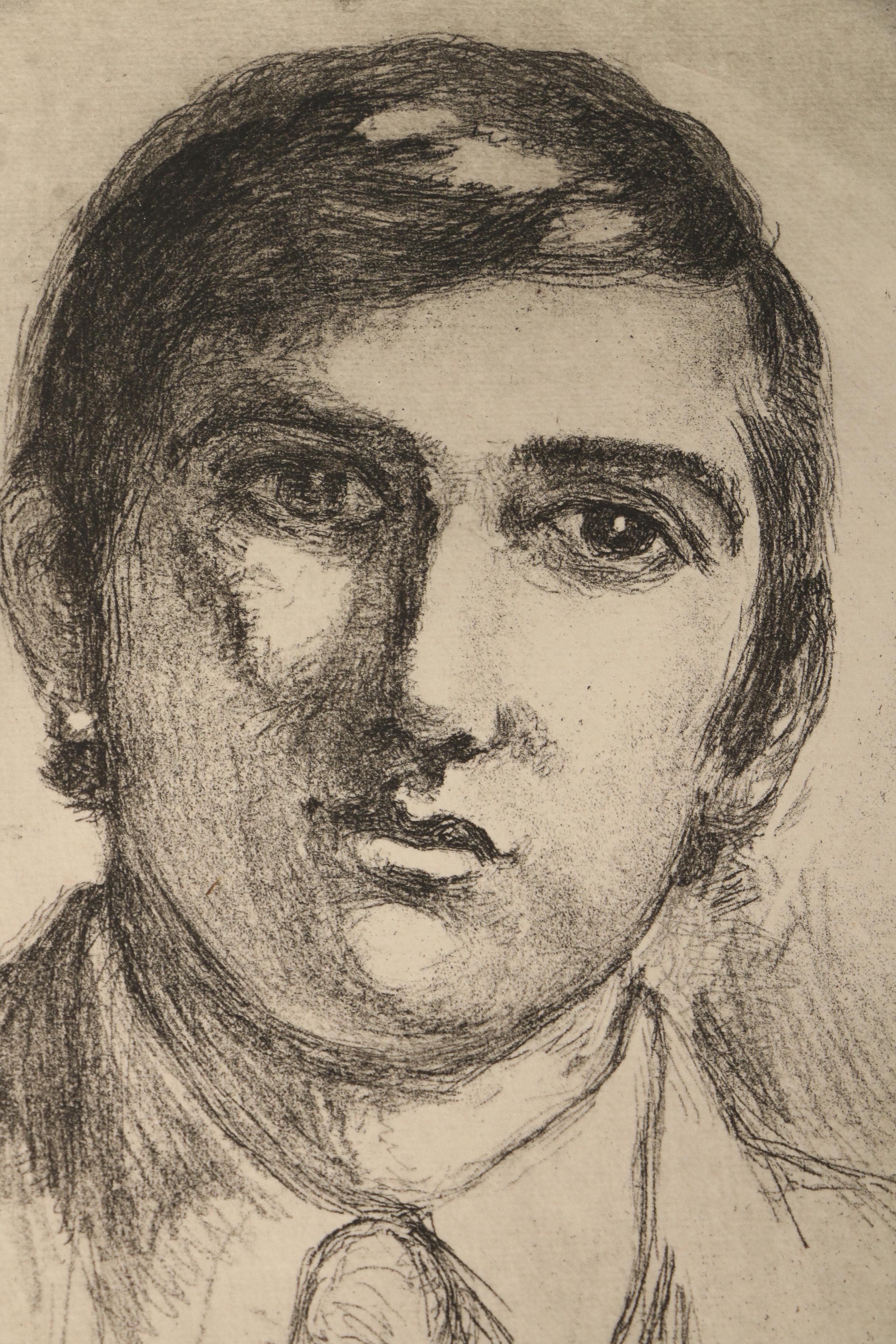 Collection of Emily Burlins Waite Portrait Etchings