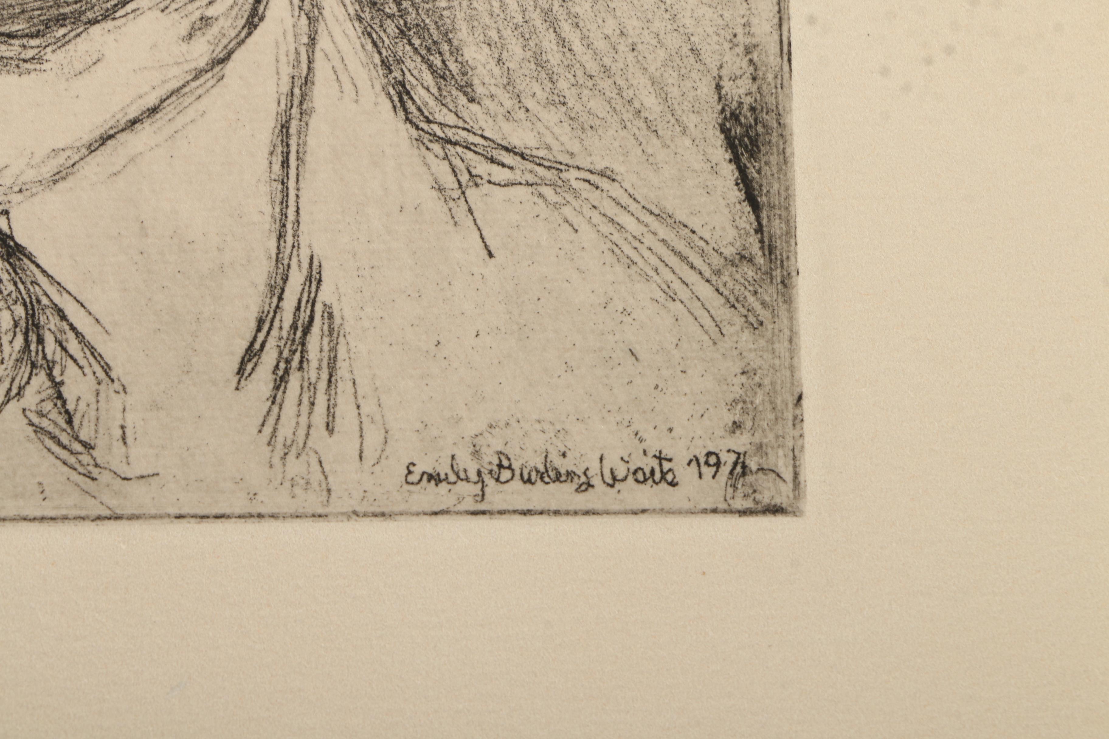 Collection of Emily Burlins Waite Portrait Etchings