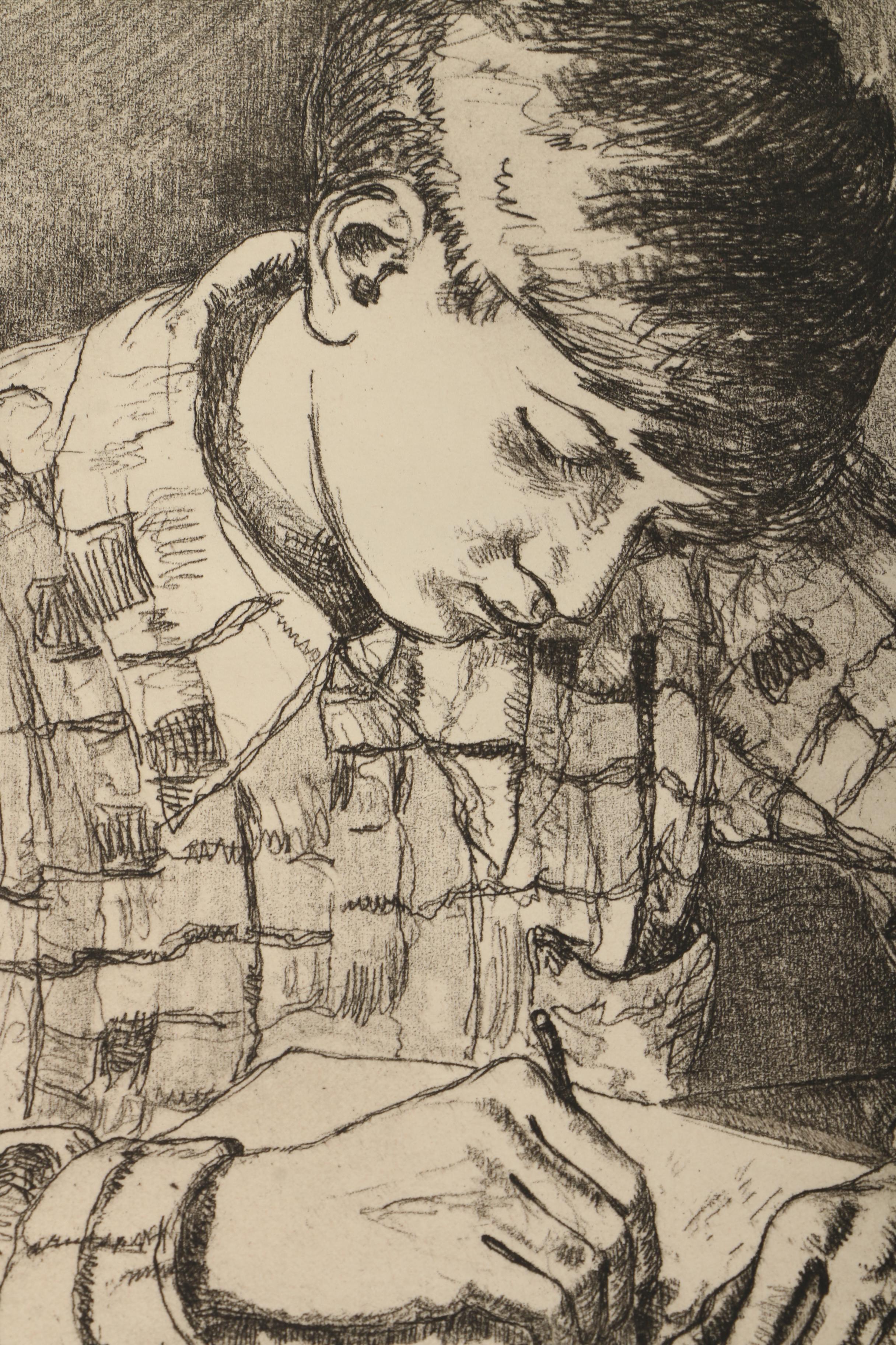 Collection of Emily Burlins Waite Portrait Etchings