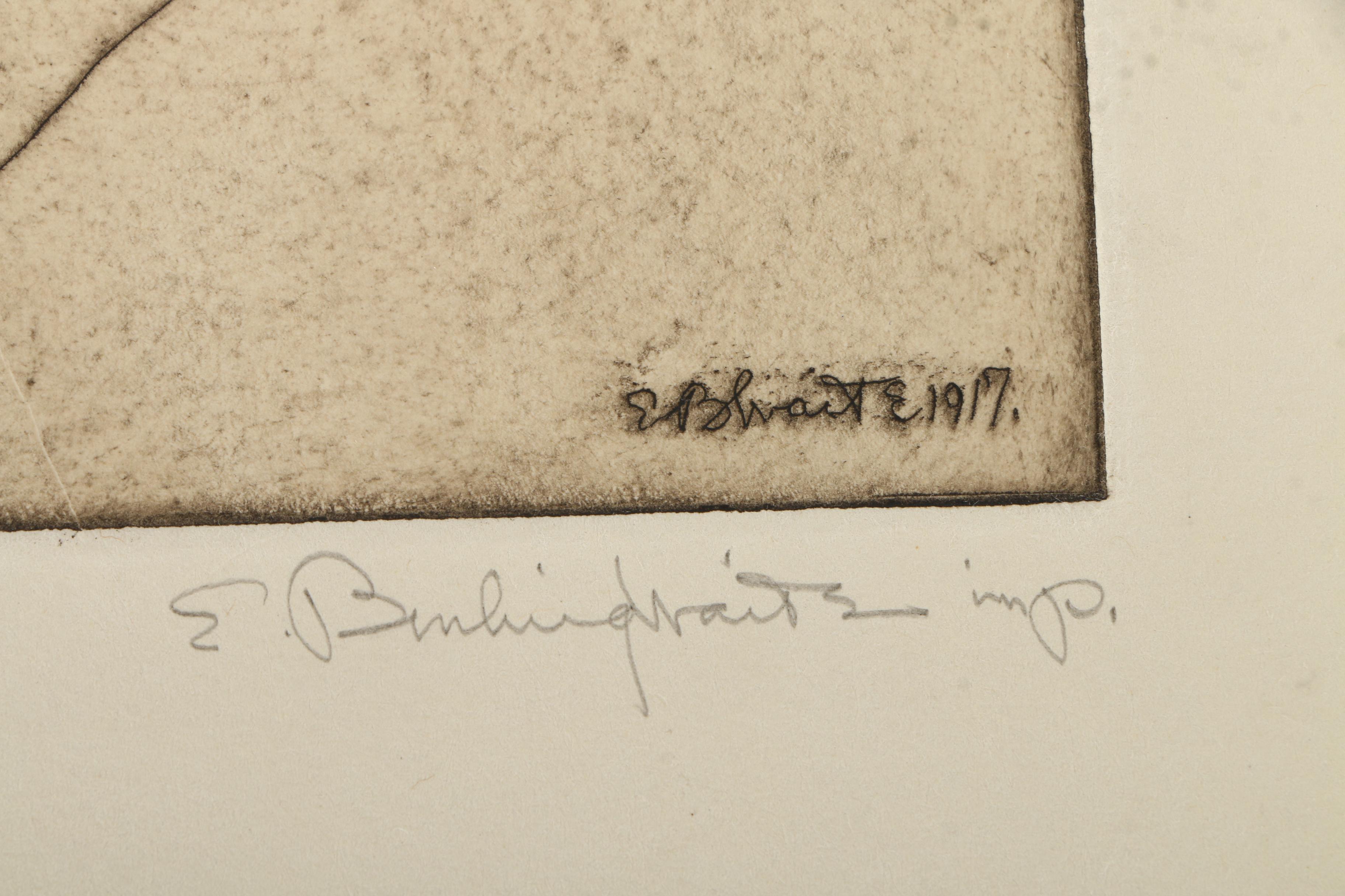 Collection of Emily Burlins Waite Portrait Etchings