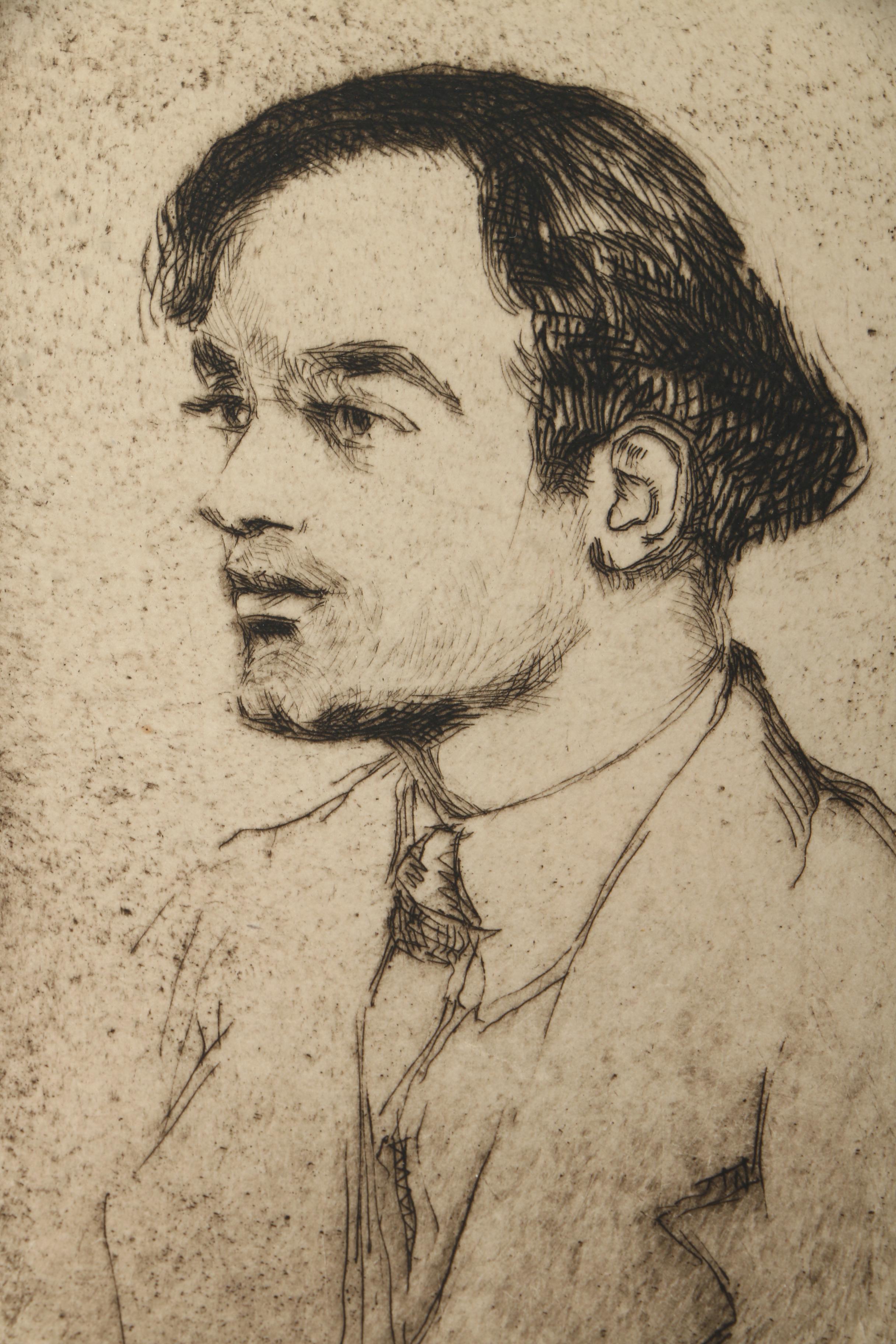 Collection of Emily Burlins Waite Portrait Etchings