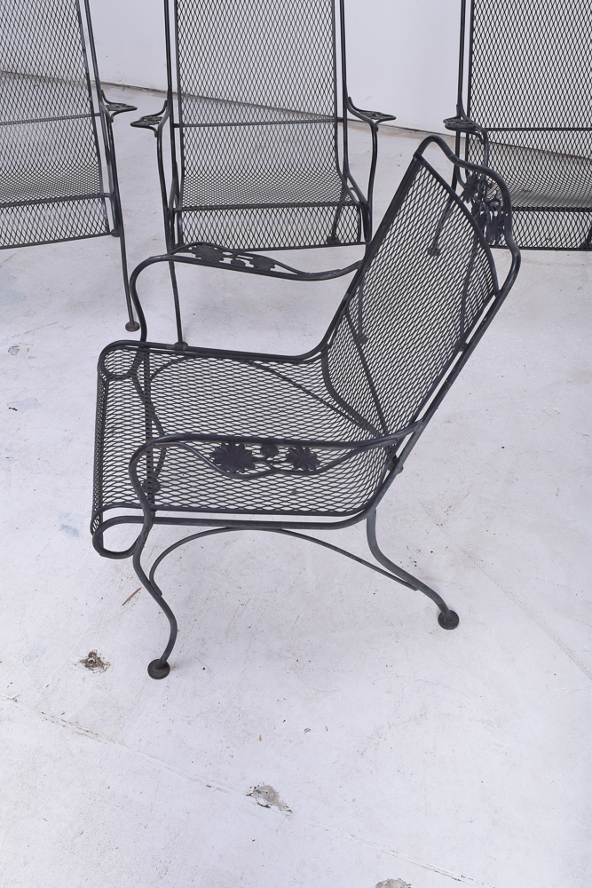 Black Metal Patio Table and Chairs