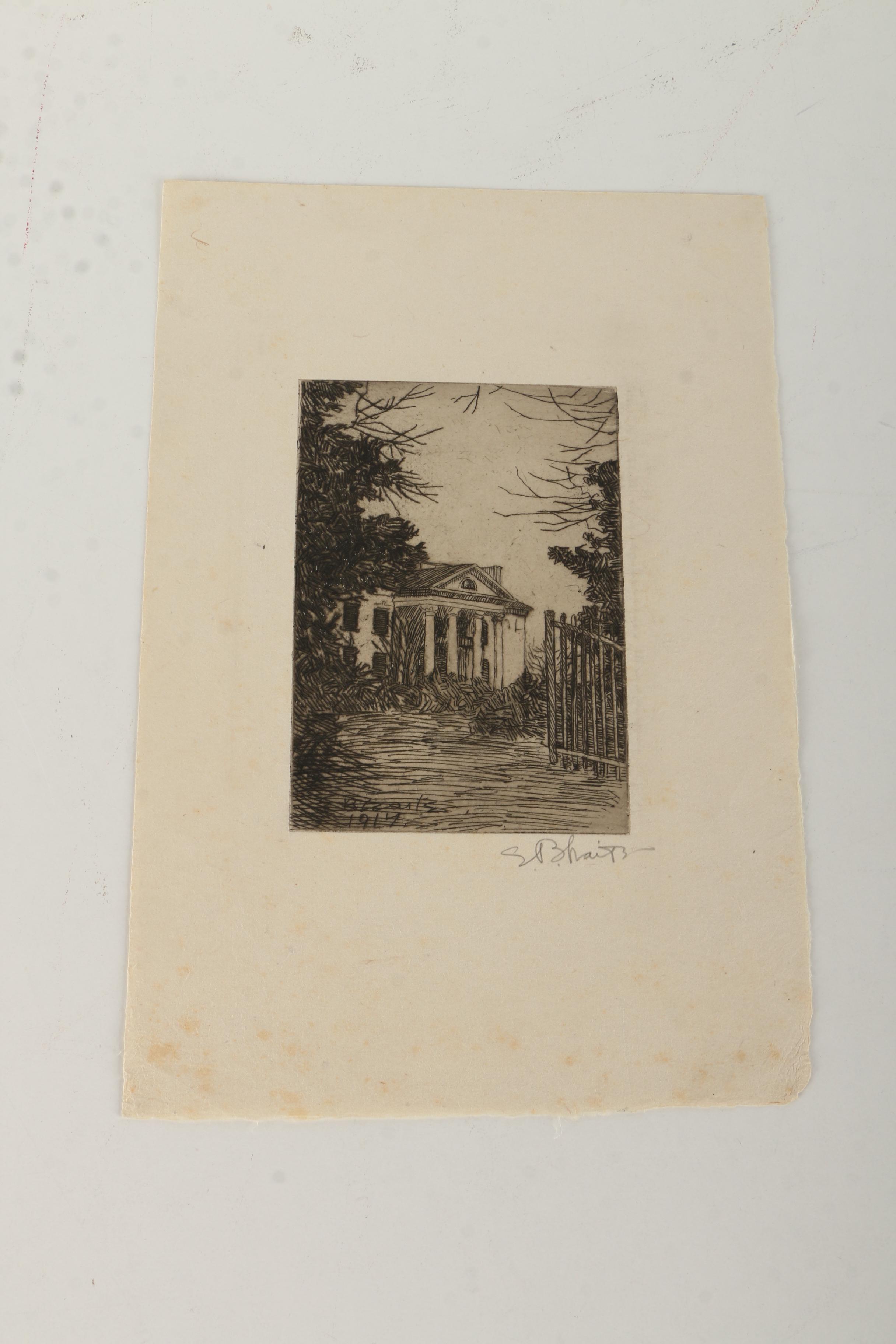 Collection of Emily B. Waite Etchings of Washington D.C.