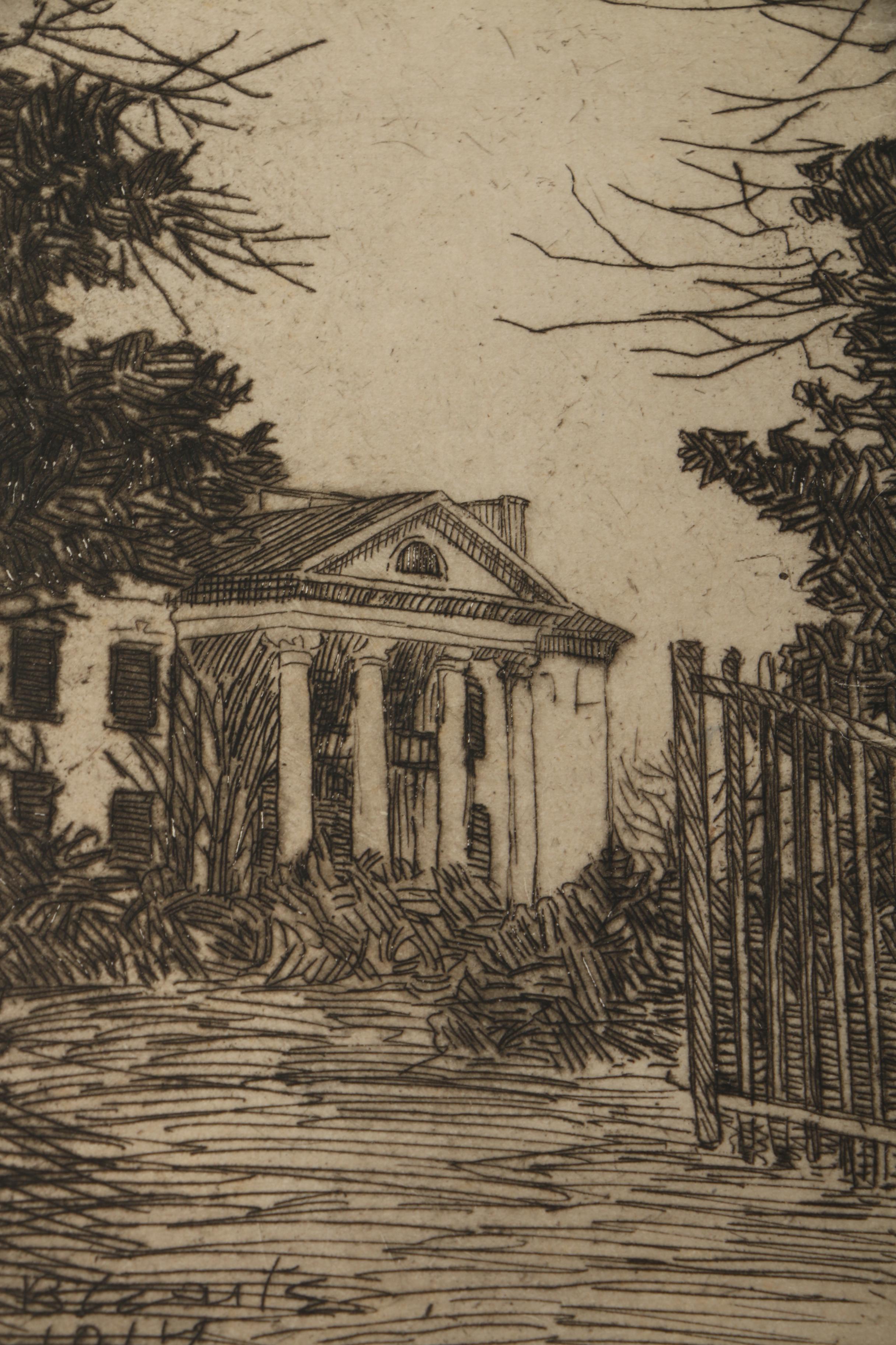 Collection of Emily B. Waite Etchings of Washington D.C.