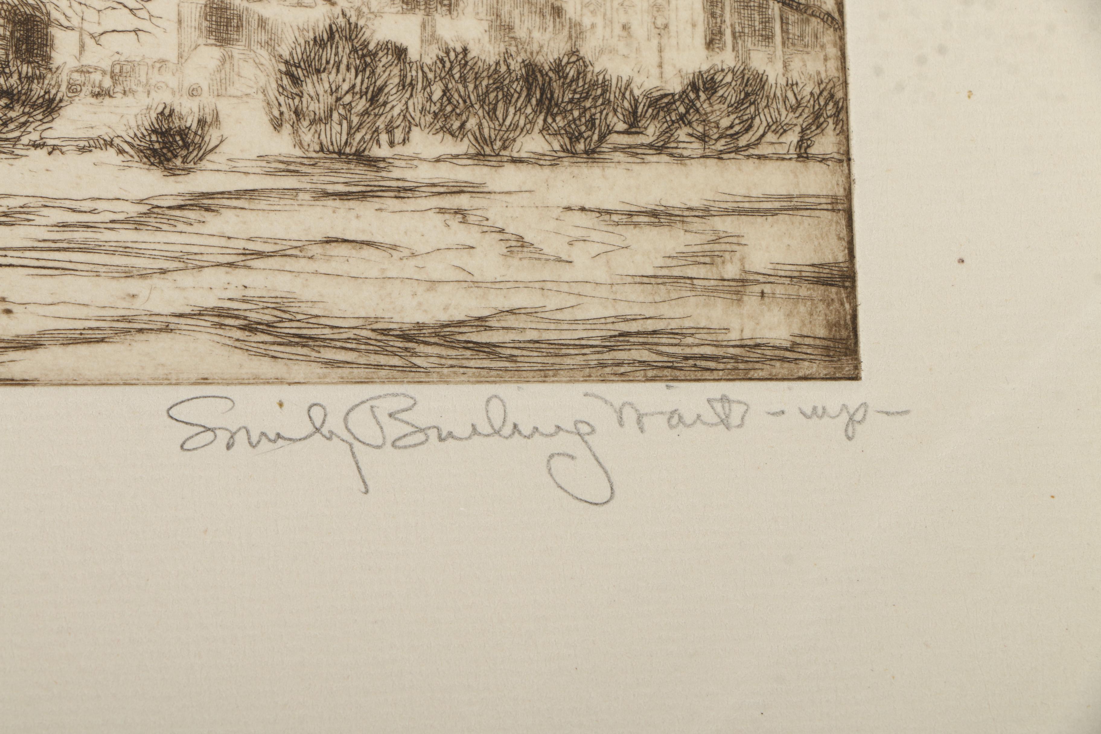 Collection of Emily B. Waite Etchings of Washington D.C.