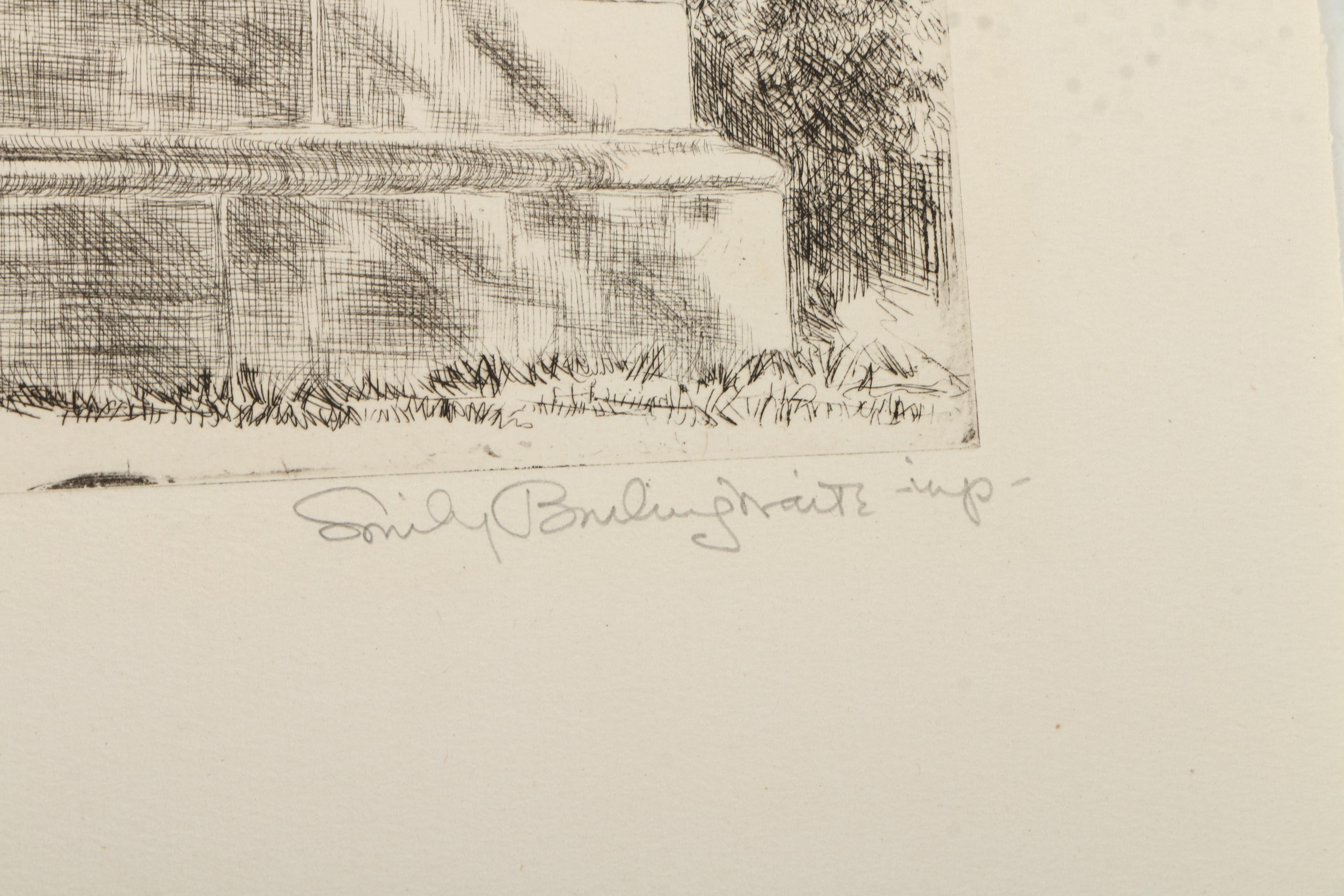 Collection of Emily B. Waite Etchings of Washington D.C.