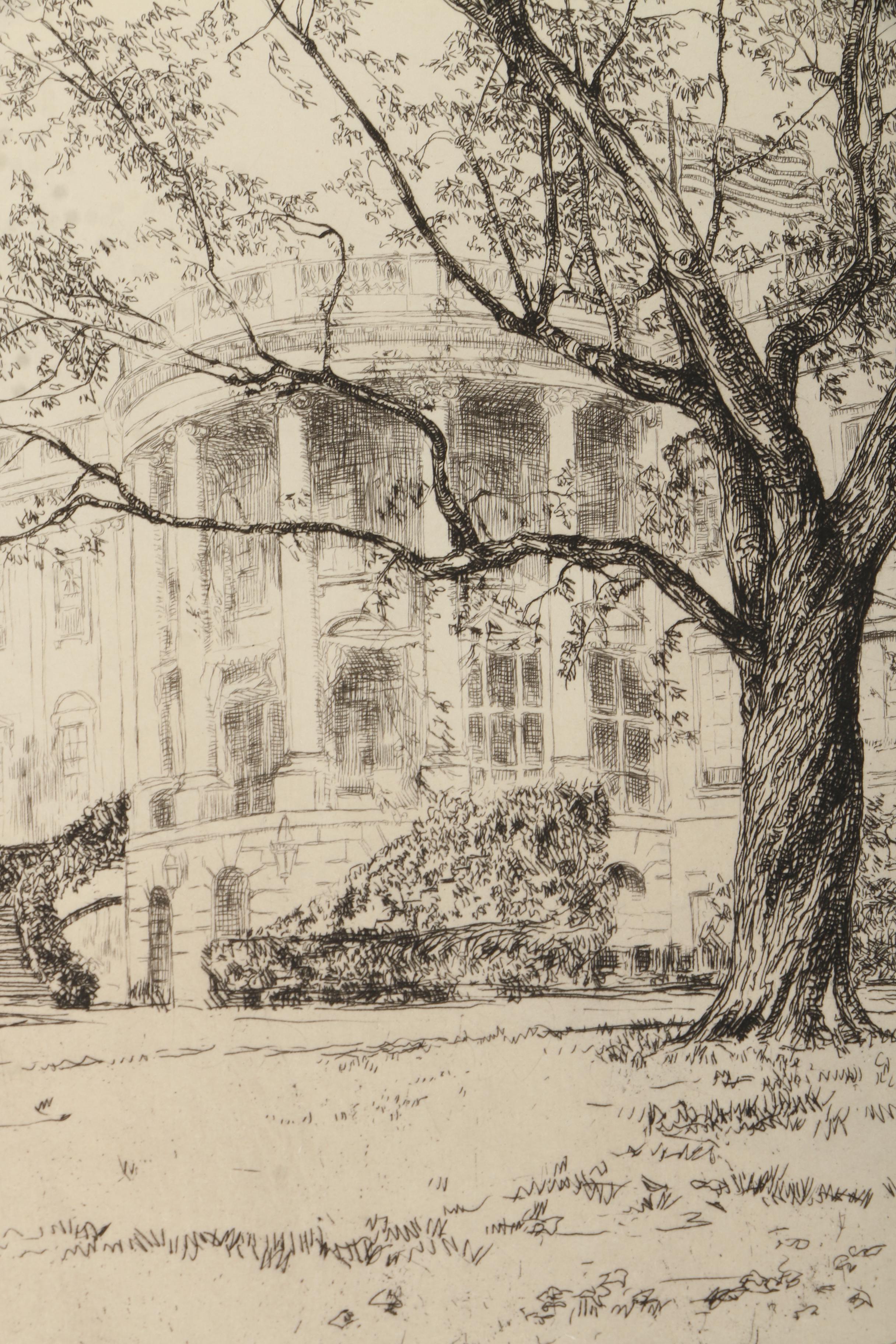 Collection of Emily B. Waite Etchings of Washington D.C.