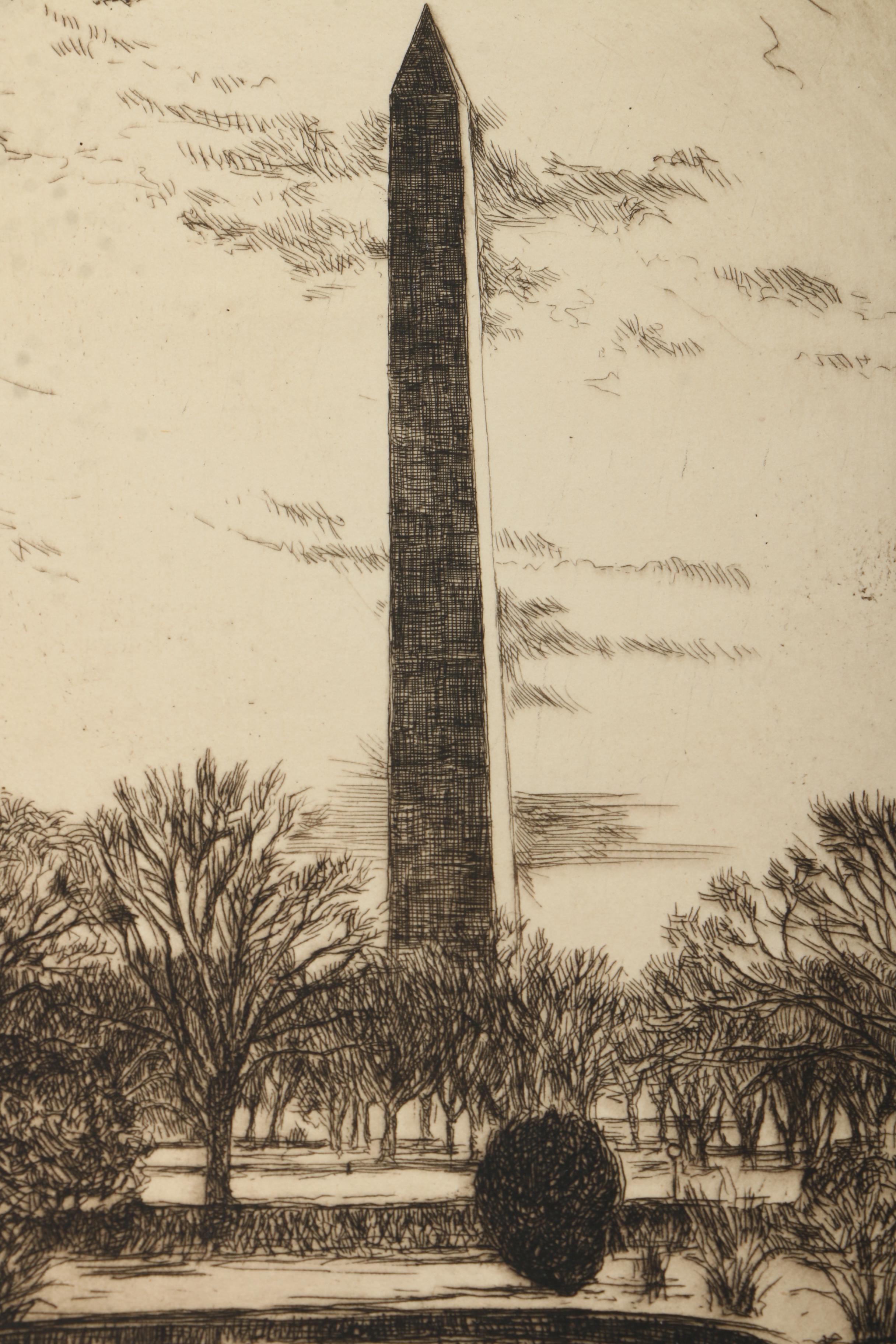 Collection of Emily B. Waite Etchings of Washington D.C.
