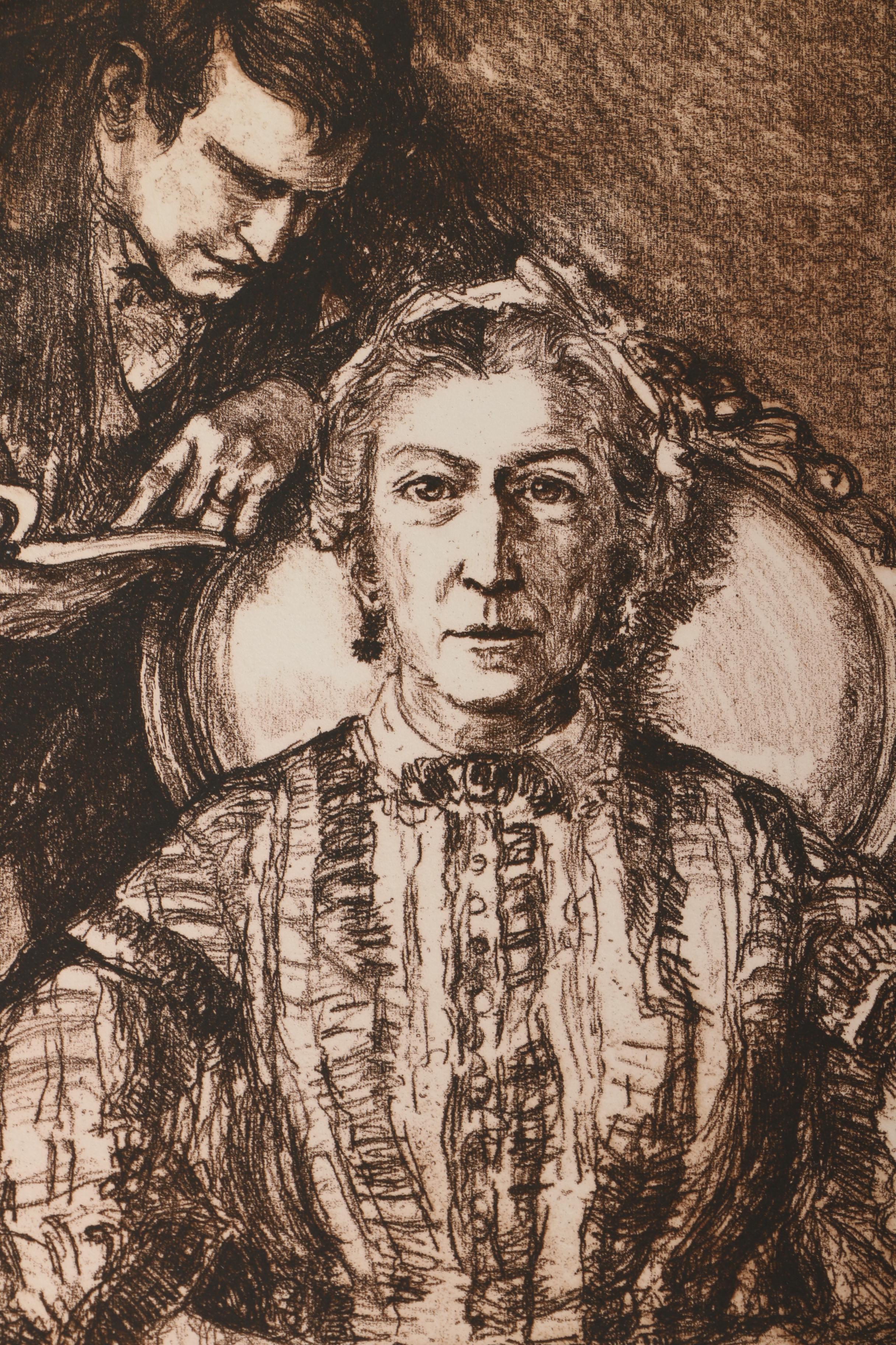 Emily Burling Waite Portrait Etchings