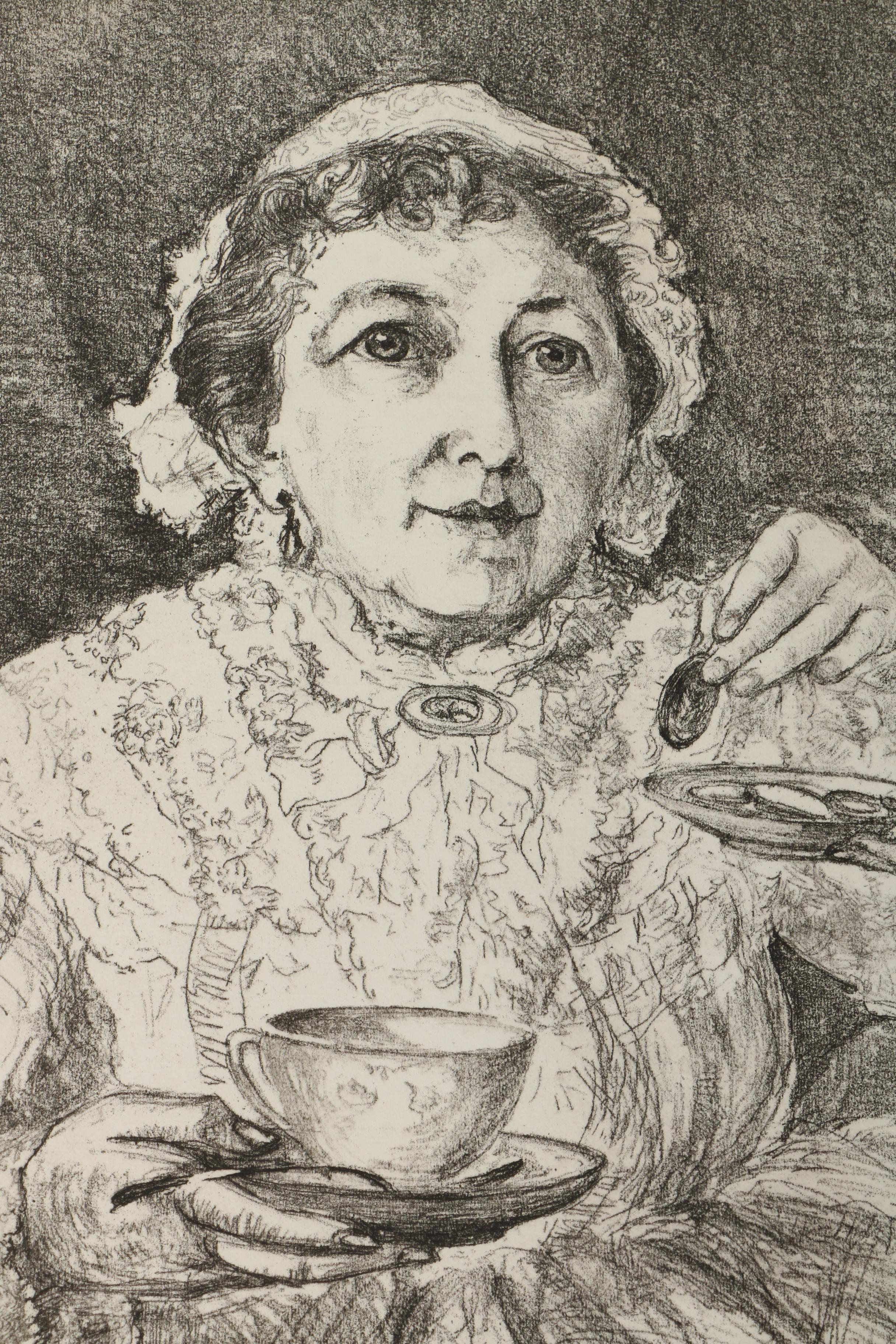 Emily Burling Waite Portrait Etchings