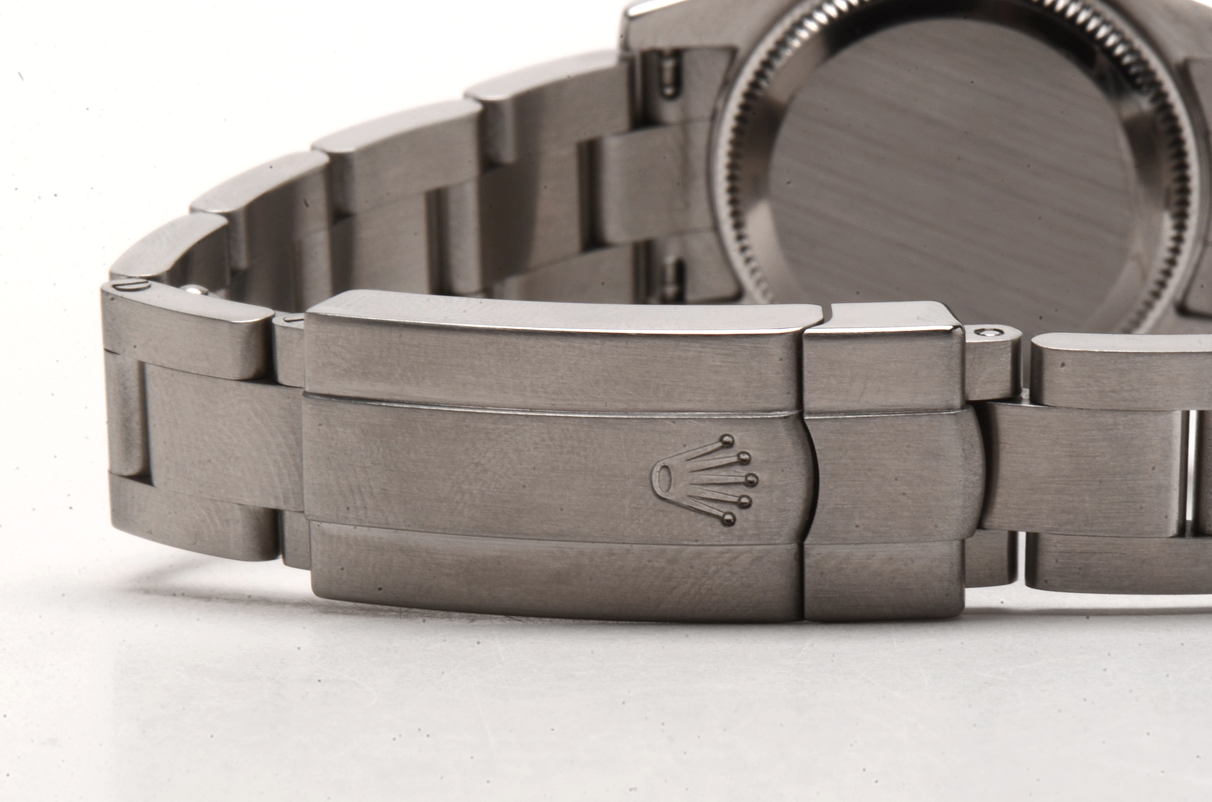 Rolex Perpetual 18K White Gold and Steel Black 176234 Automatic