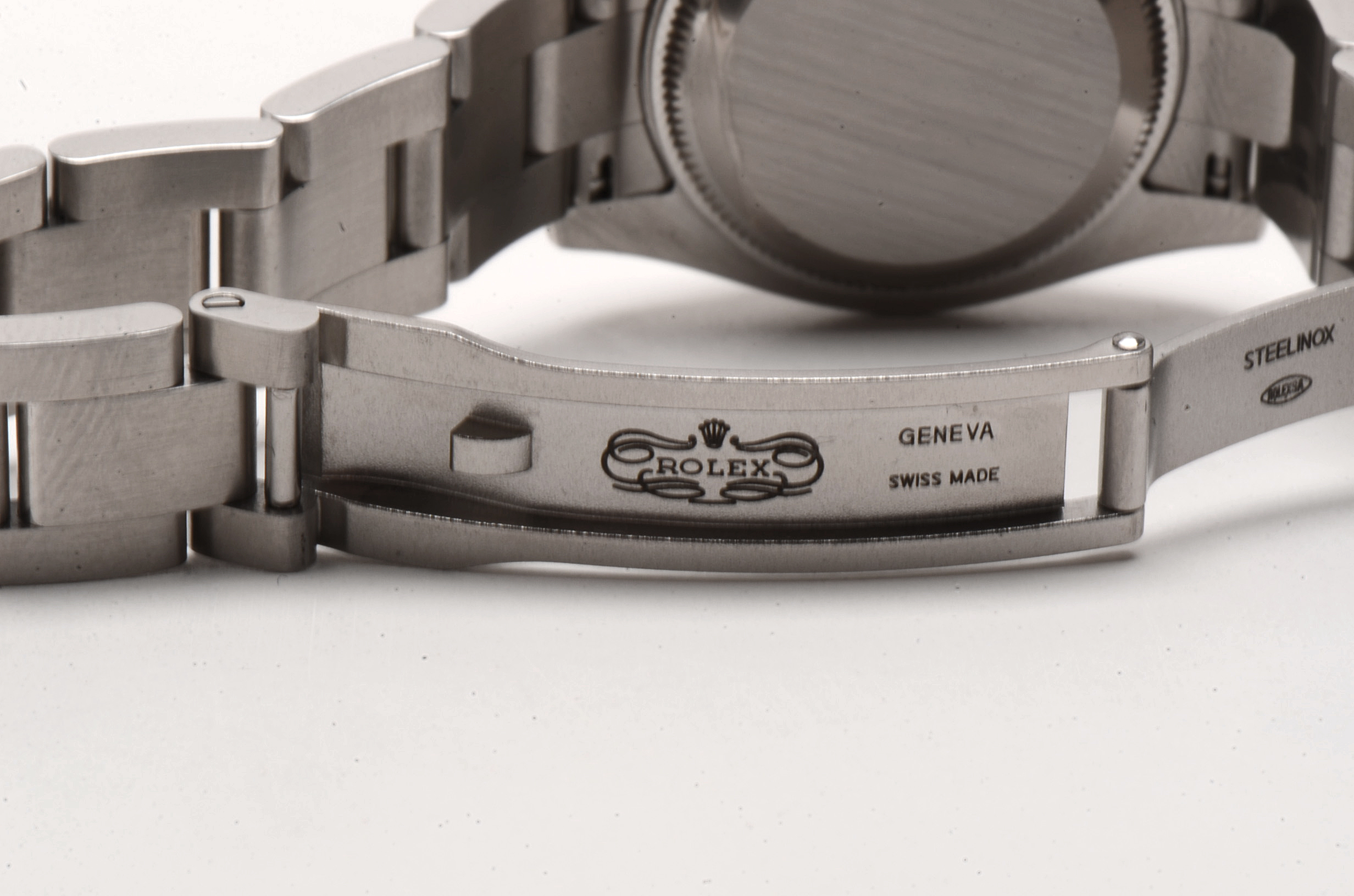 Rolex Perpetual 18K White Gold and Steel Black 176234 Automatic