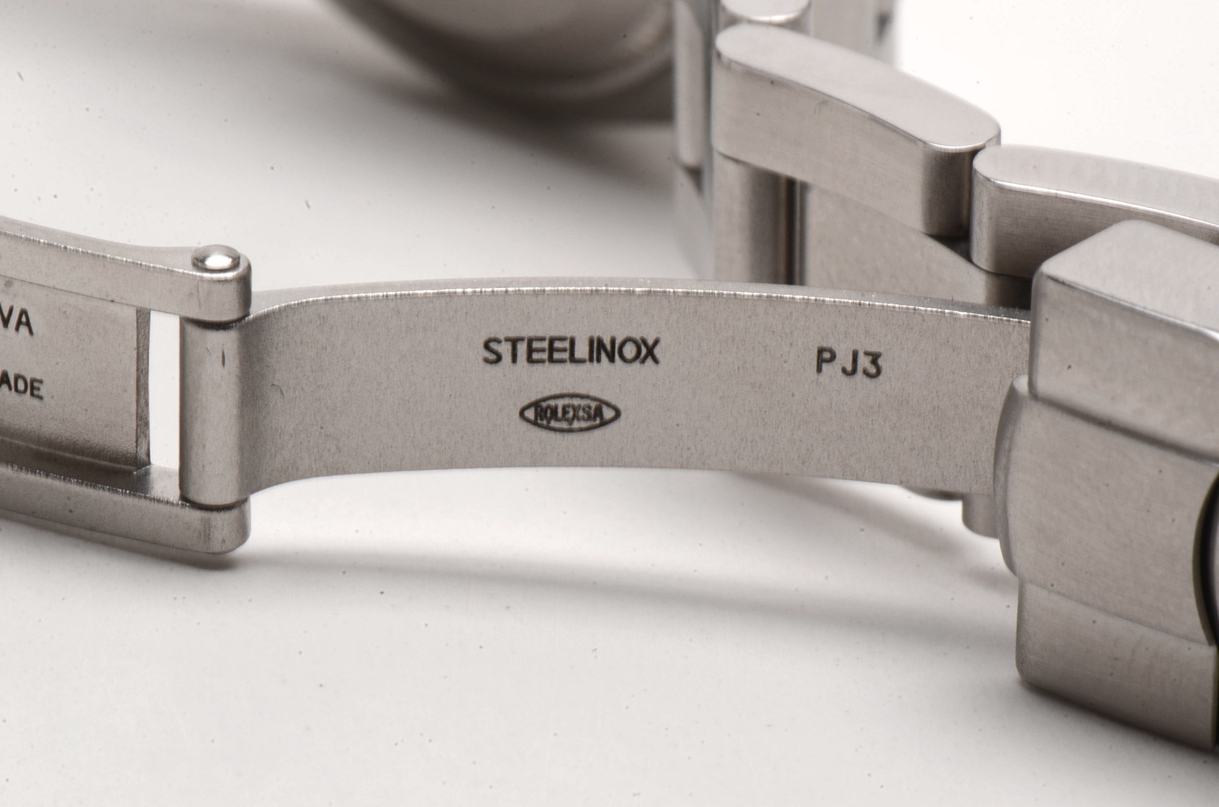 Rolex Perpetual 18K White Gold and Steel Black 176234 Automatic