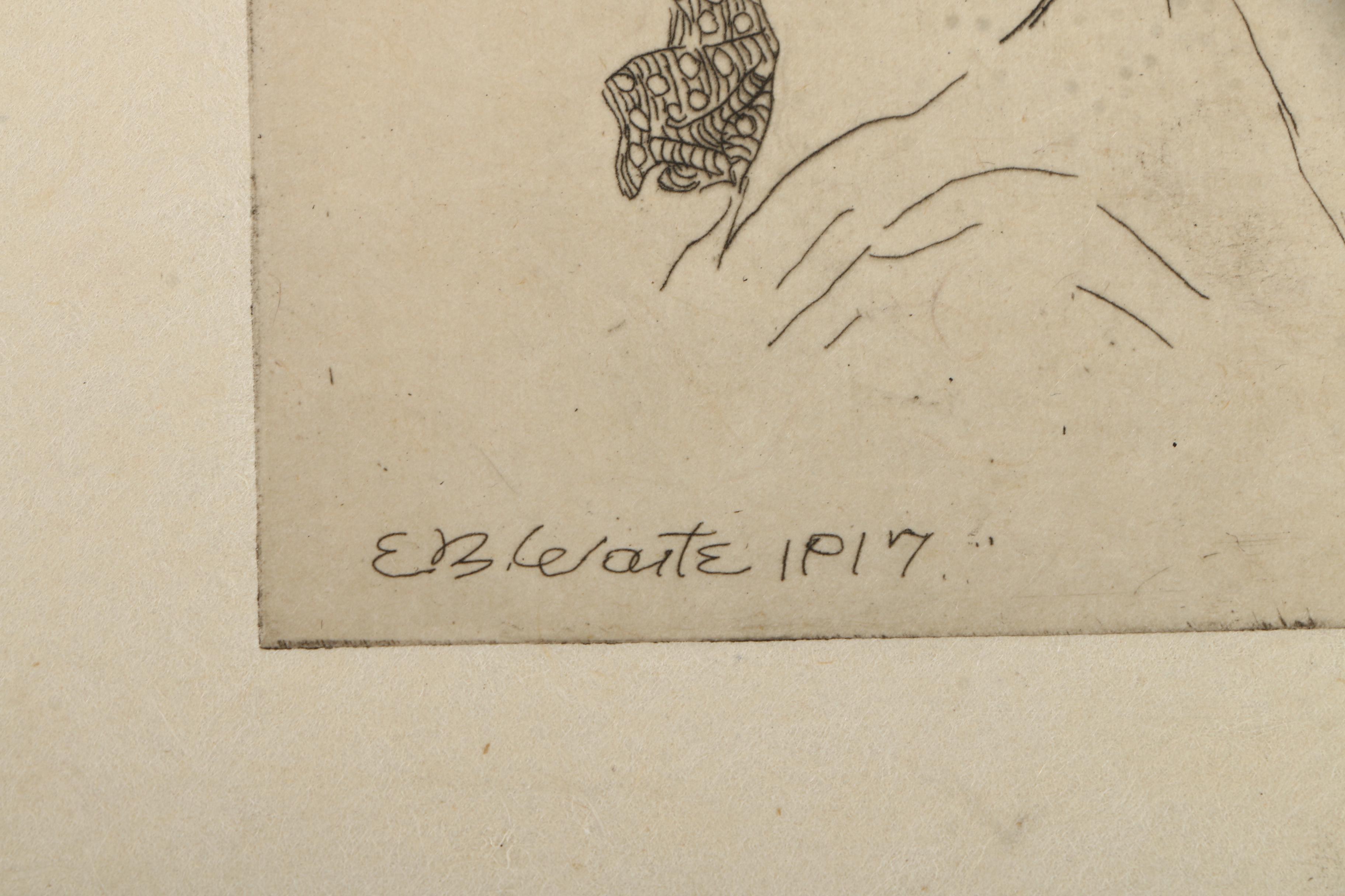 Emily Burling Waite Portrait Etchings