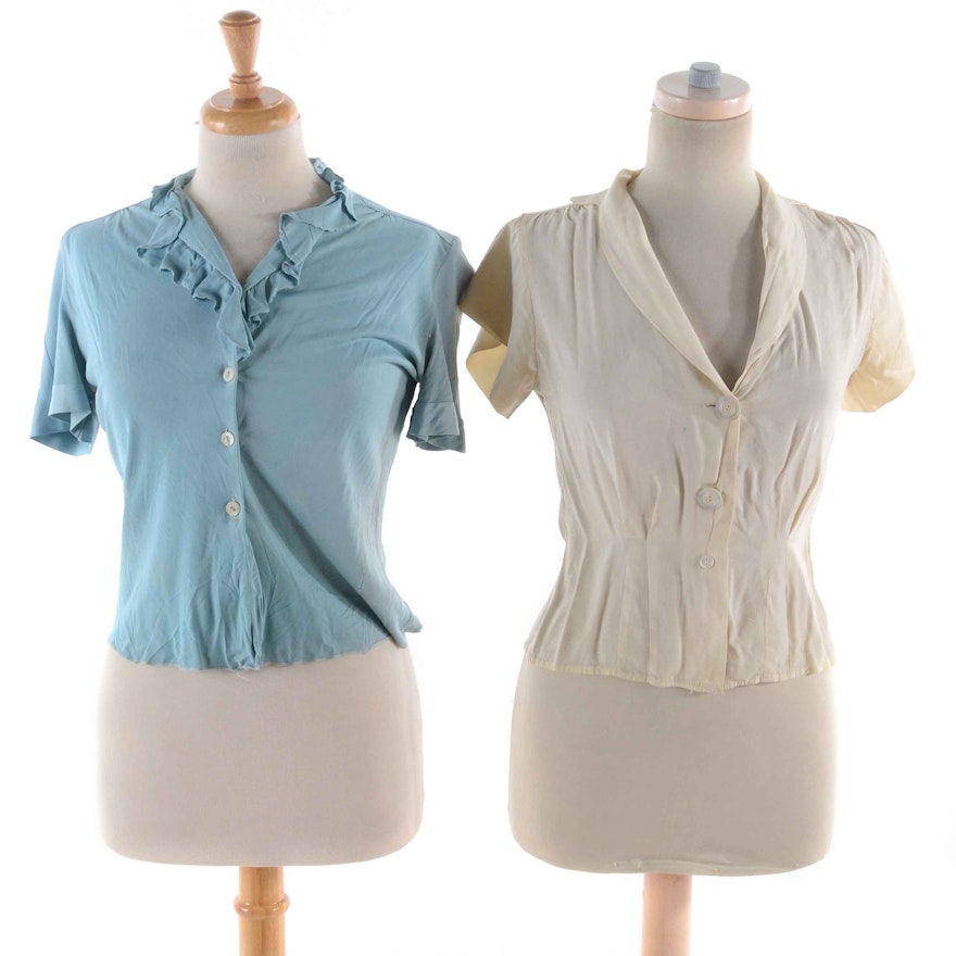 Pair of Women's Vintage Blouses