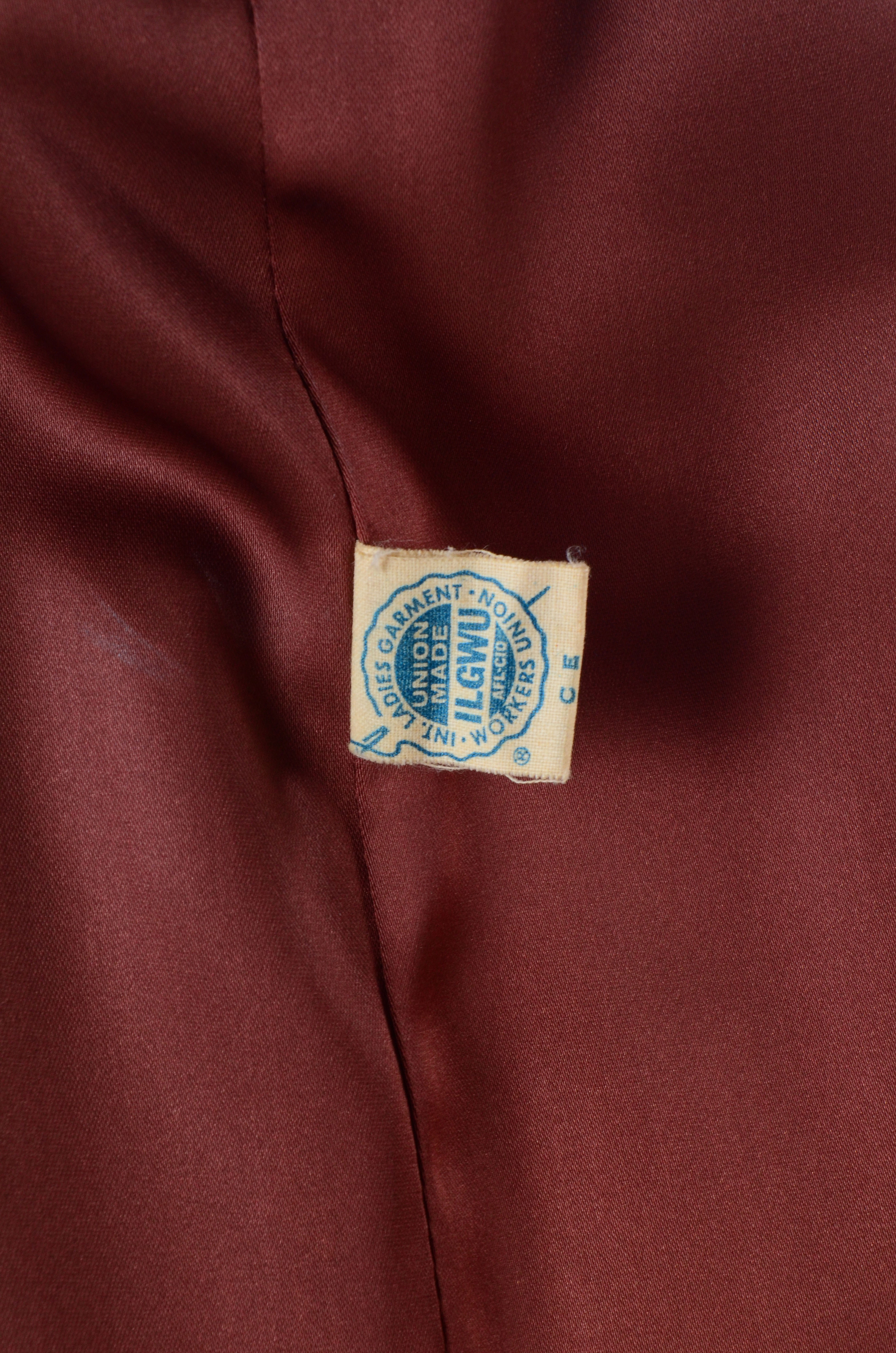 Women's Vintage Forstmann Coat with Rabbit Fur Collar