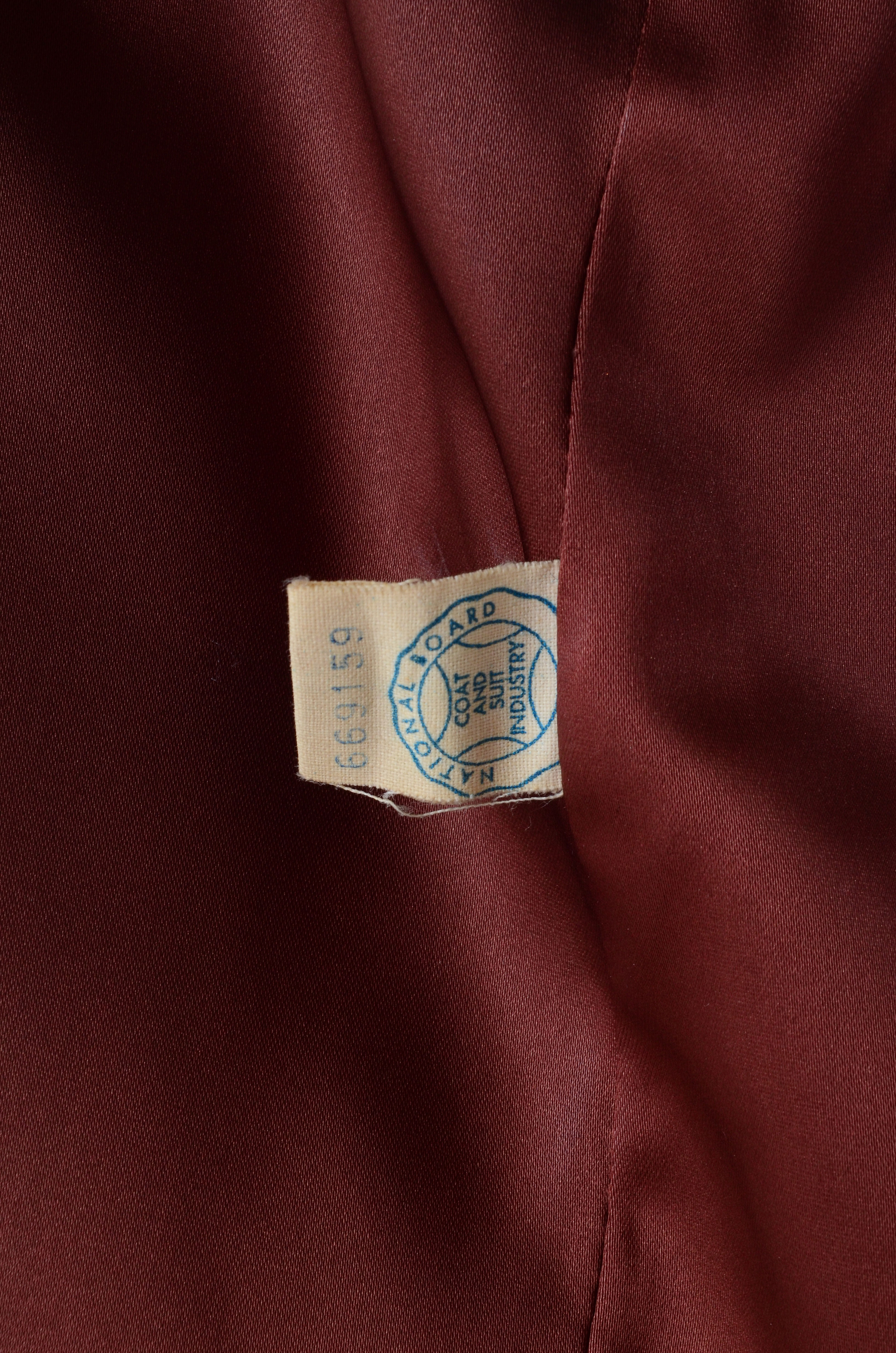 Women's Vintage Forstmann Coat with Rabbit Fur Collar