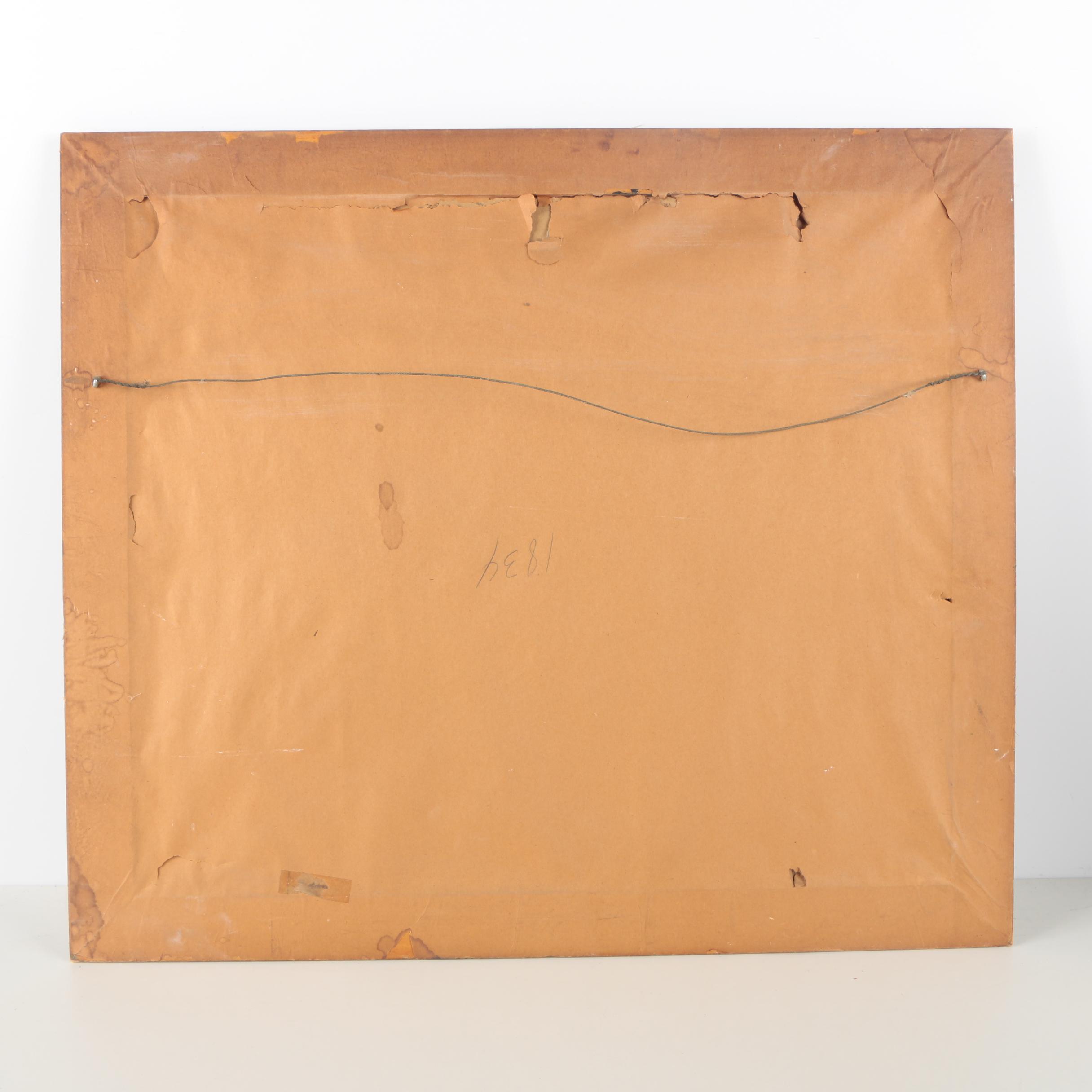 Offset Lithograph on Paper of Leopard and Cub After  Rama "Sam" Samaraweera