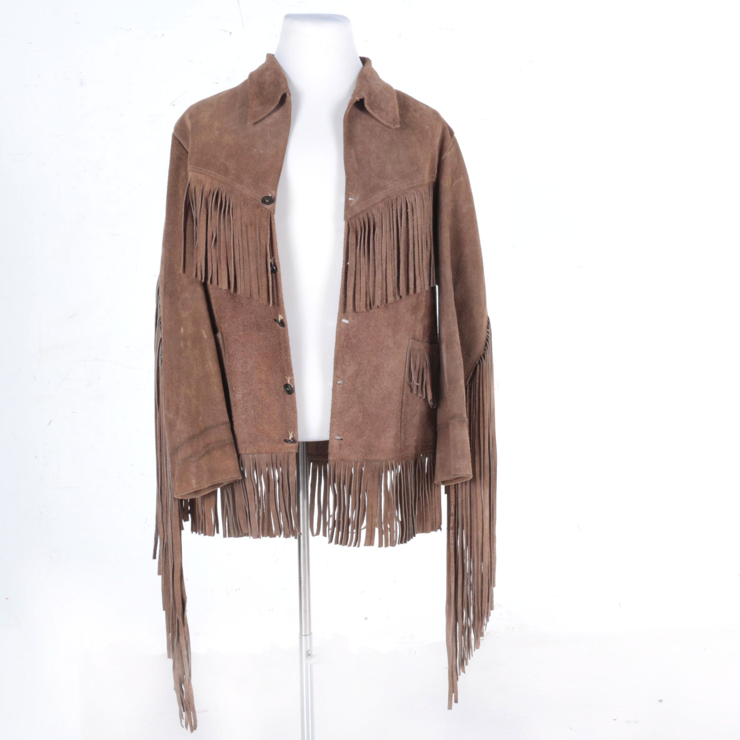 Suede Leather Fringed Jacket