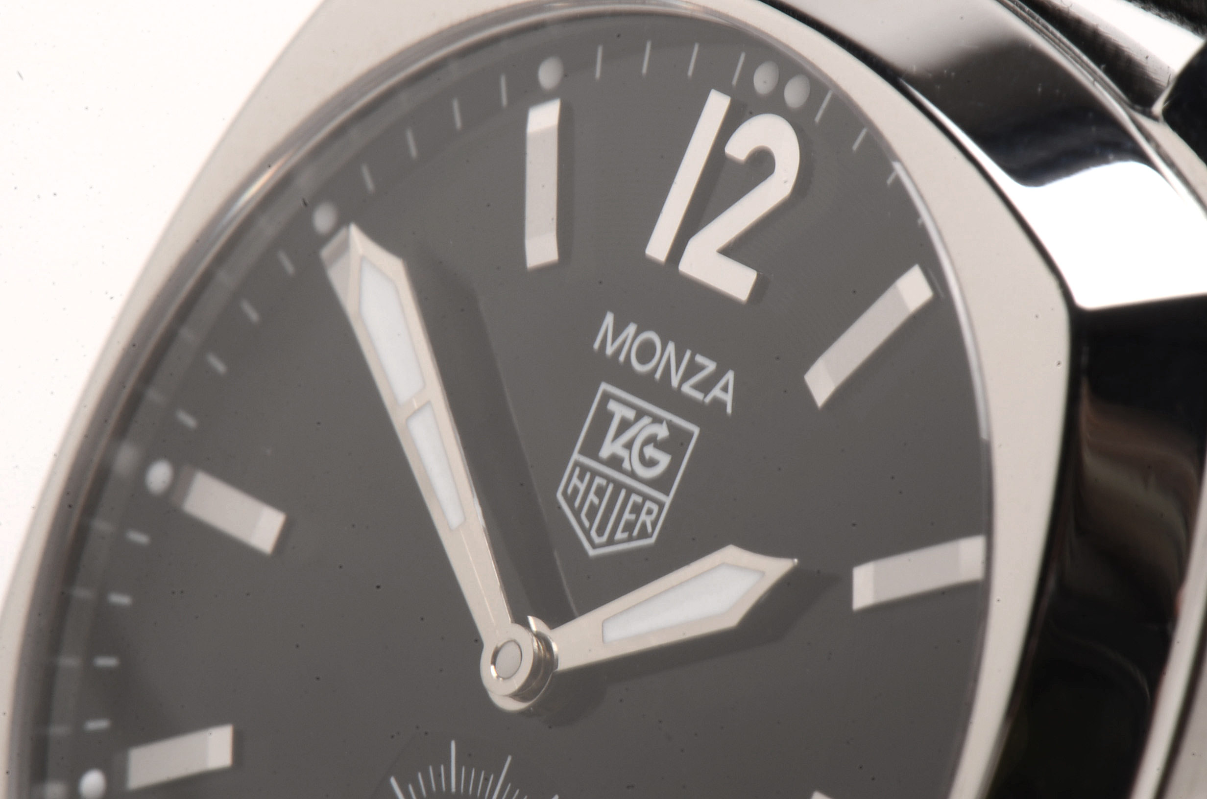 Tag Heuer Monza Date Steel Black 37.00 mm Automatic Watch