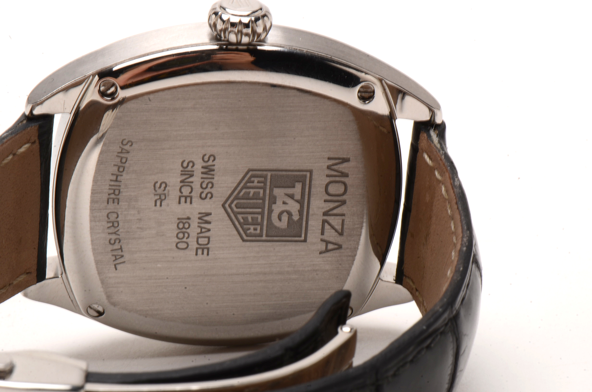 Tag Heuer Monza Date Steel Black 37.00 mm Automatic Watch