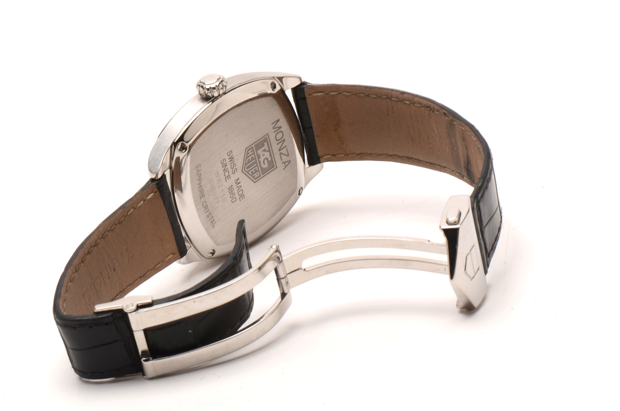 Tag Heuer Monza Date Steel Black 37.00 mm Automatic Watch