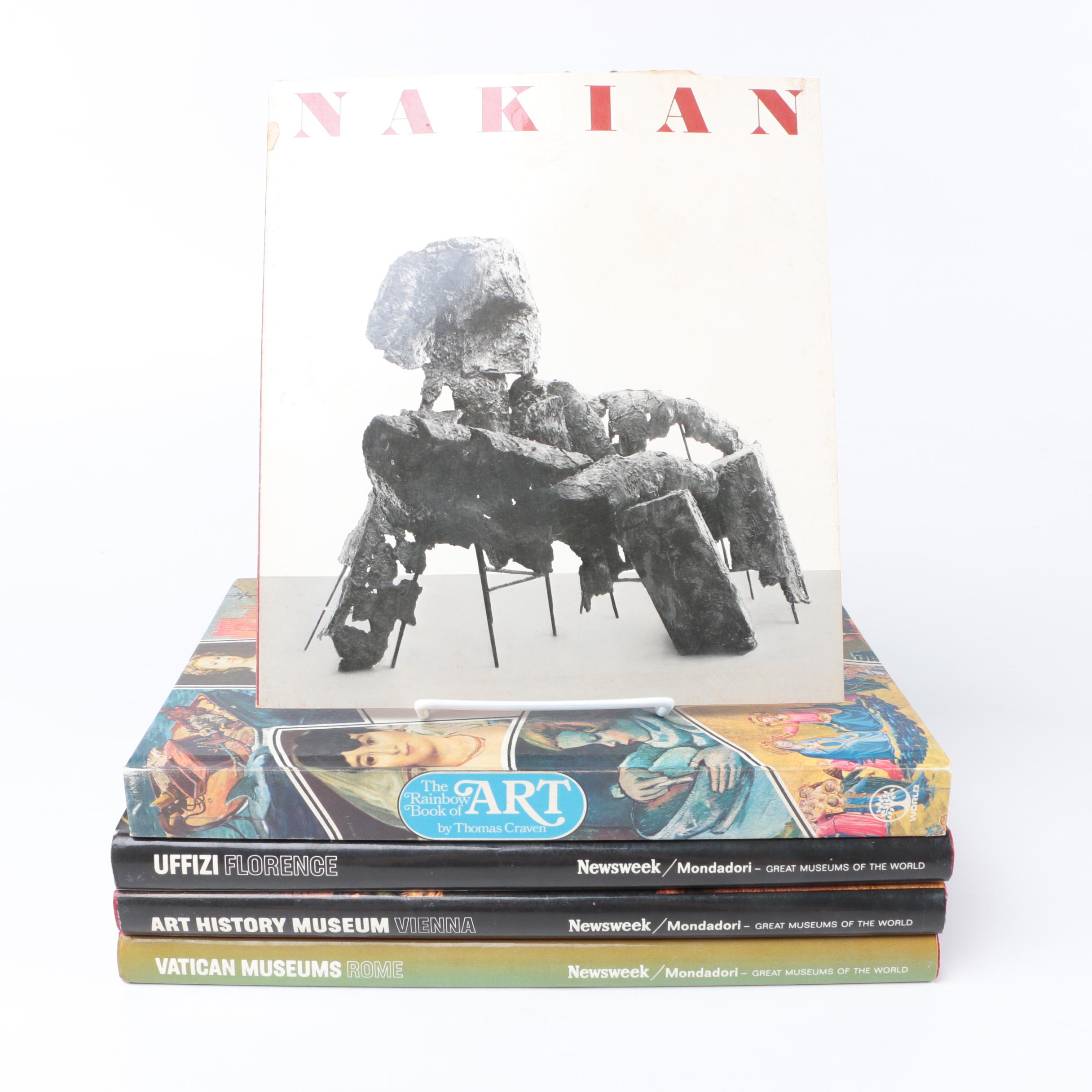 Assorted Art Books Including "The Rainbow Book of Art" by Thomas Craven