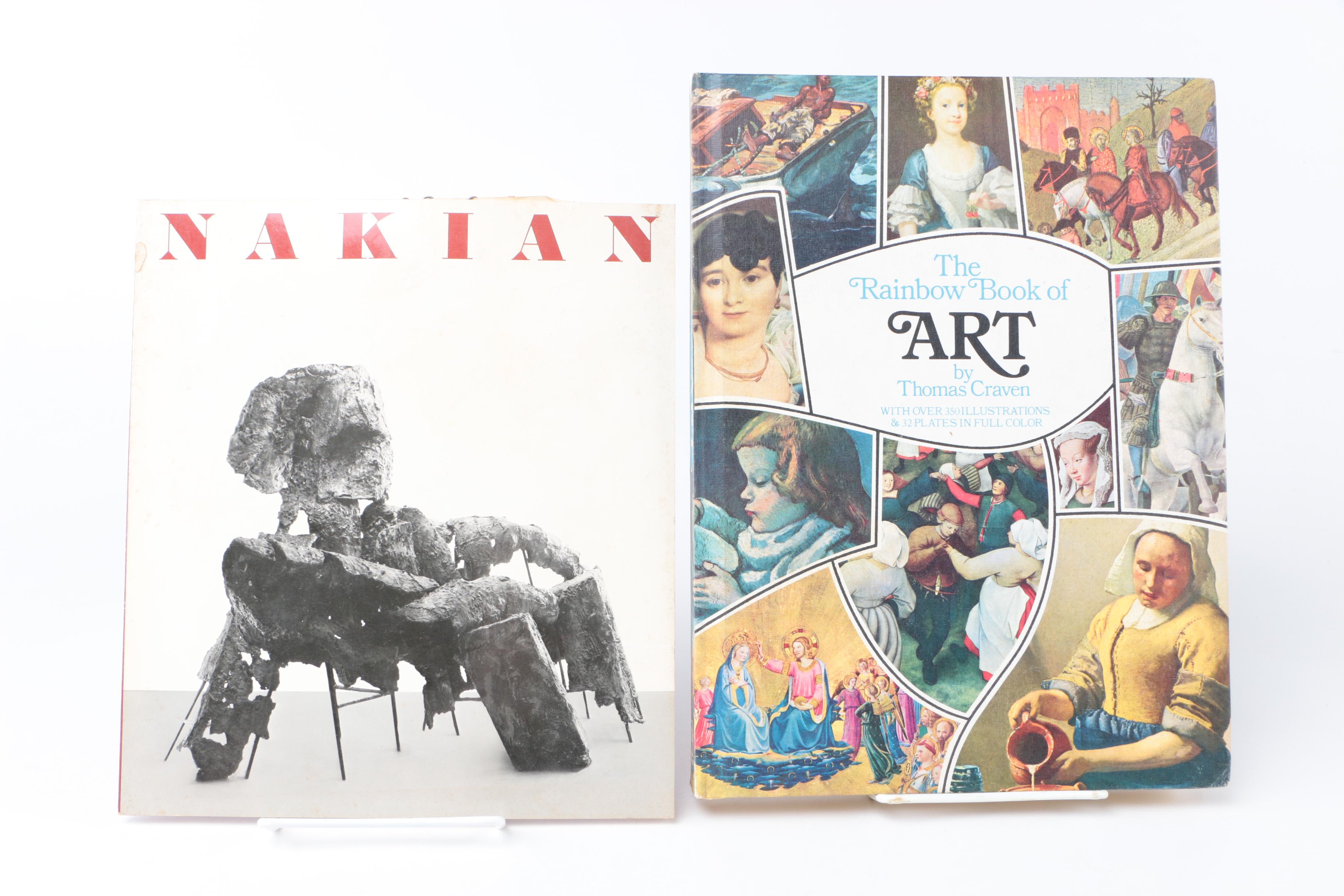 Assorted Art Books Including "The Rainbow Book of Art" by Thomas Craven