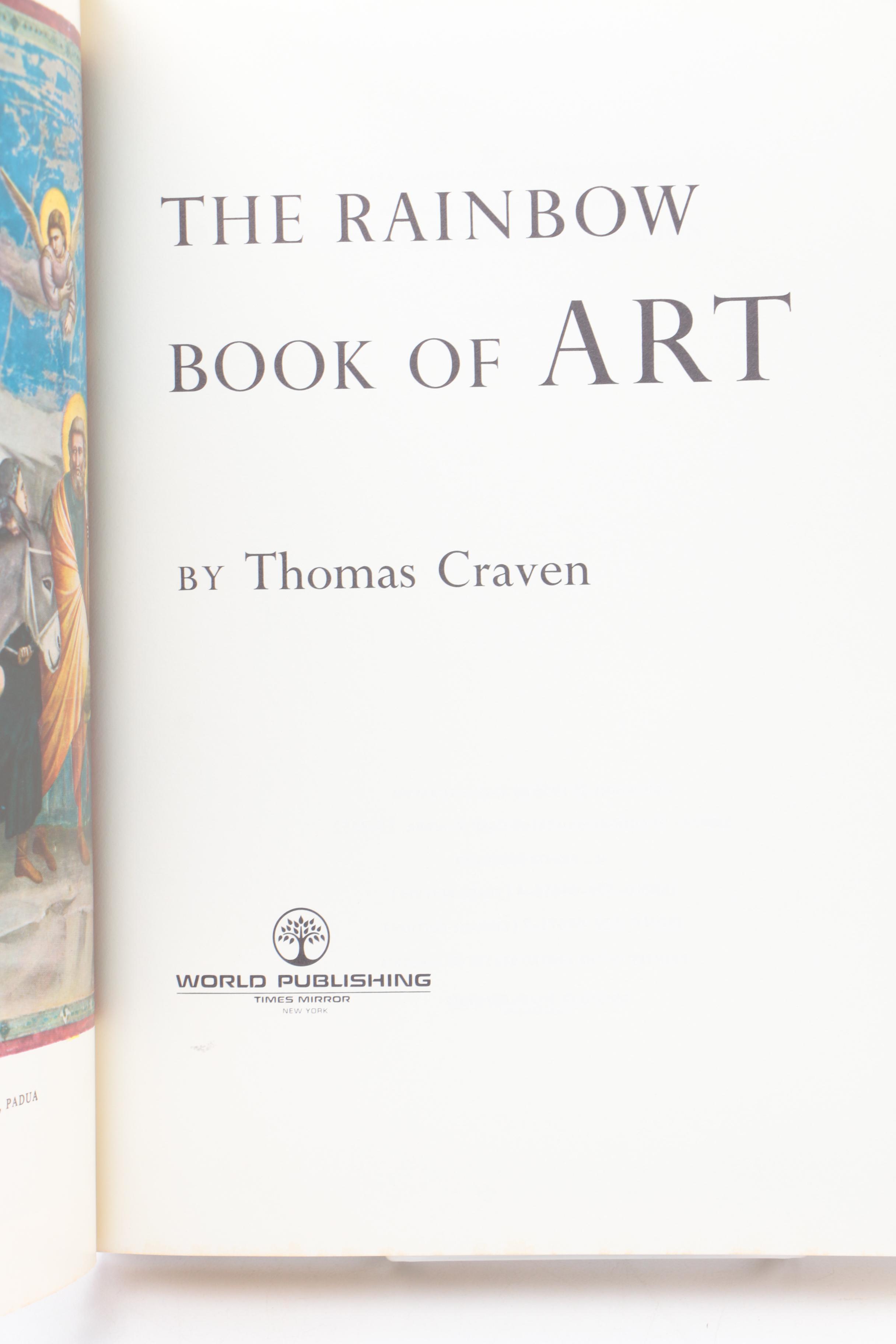 Assorted Art Books Including "The Rainbow Book of Art" by Thomas Craven
